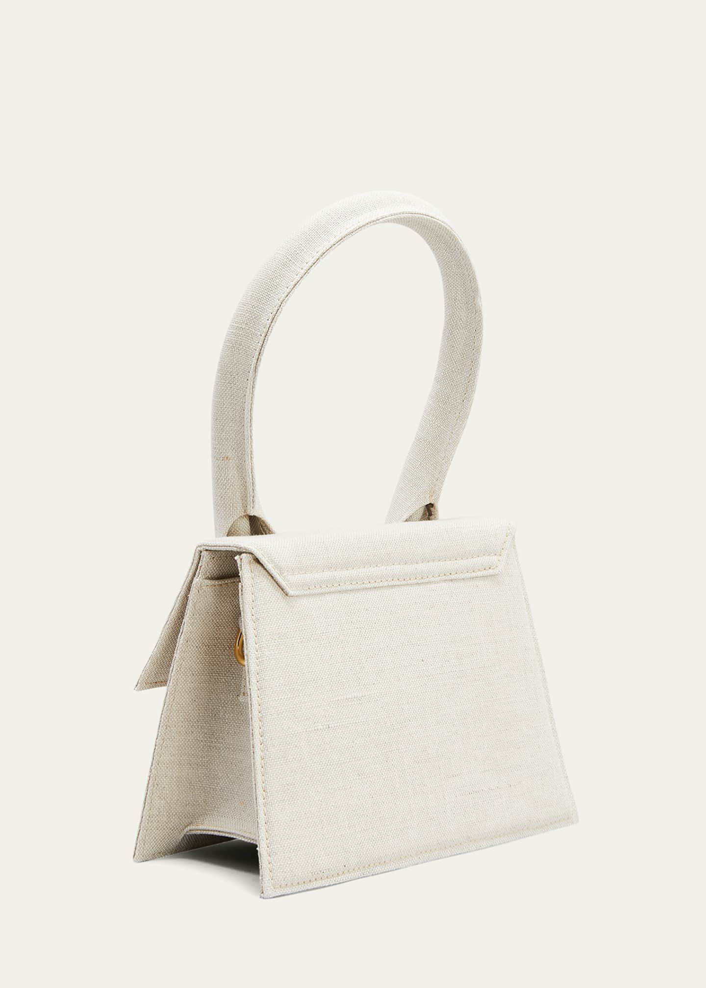 Jacquemus Le Chiquito Moyen Linen TopHandle Bag Bergdorf Goodman