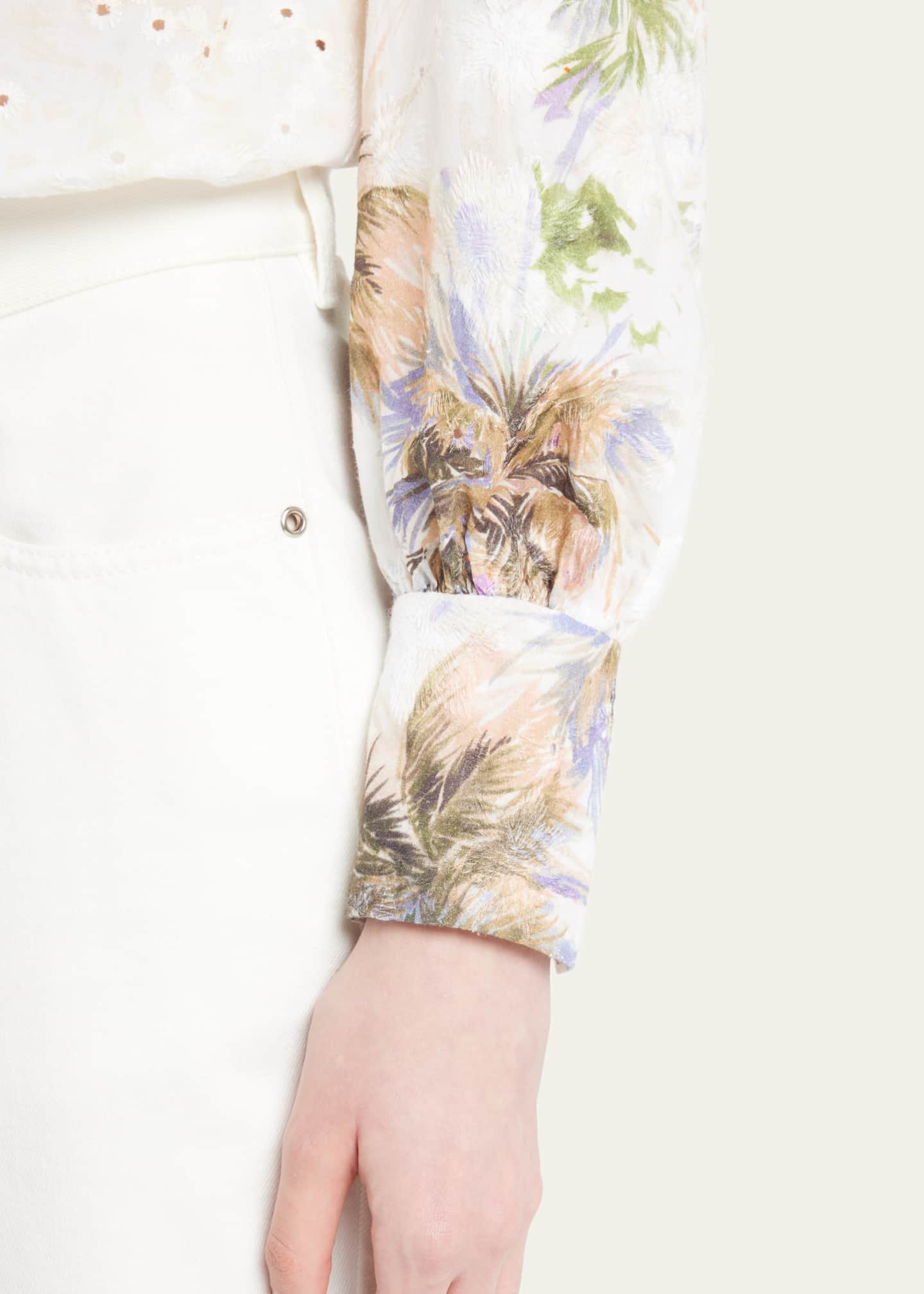 Kobi Halperin GardenPrint Eyelet Embroidered Blouse Bergdorf Goodman