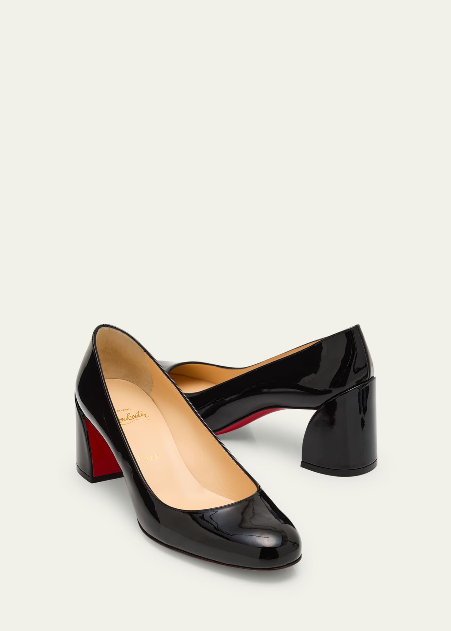 Christian Louboutin Miss Sab Patent Red Sole Pumps Image 8 of 8