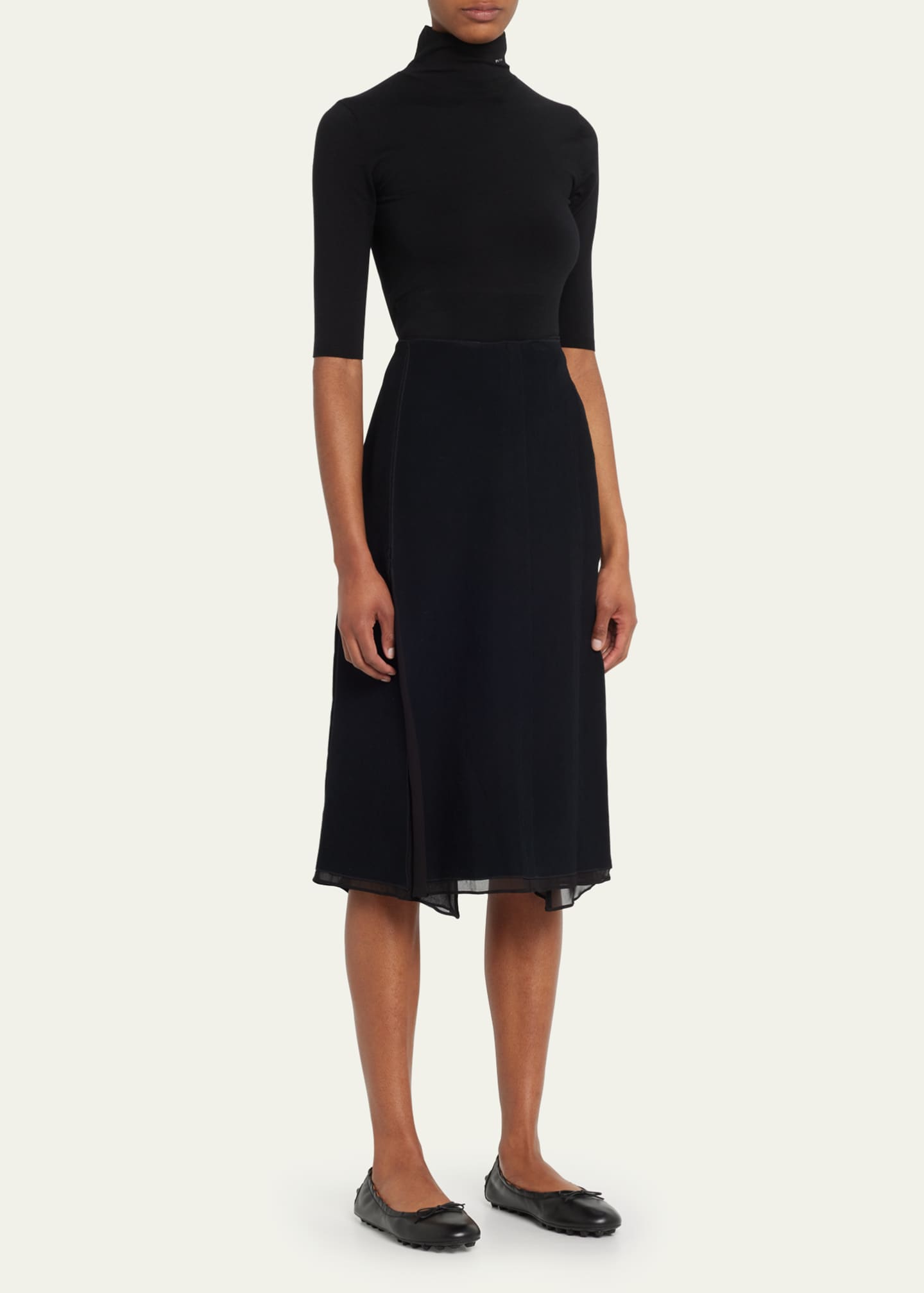 Tod's Gommini Leather Ballet Flats Image 3 of 5