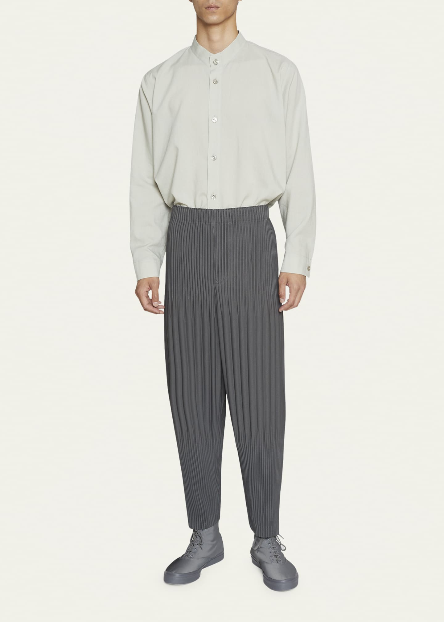 Homme Plisse Issey Miyake Men's Mixed-Width Plisse Tapered Pants ...