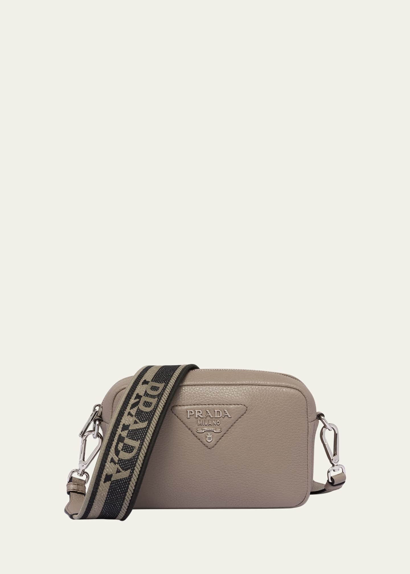 Prada leather shop camera bag