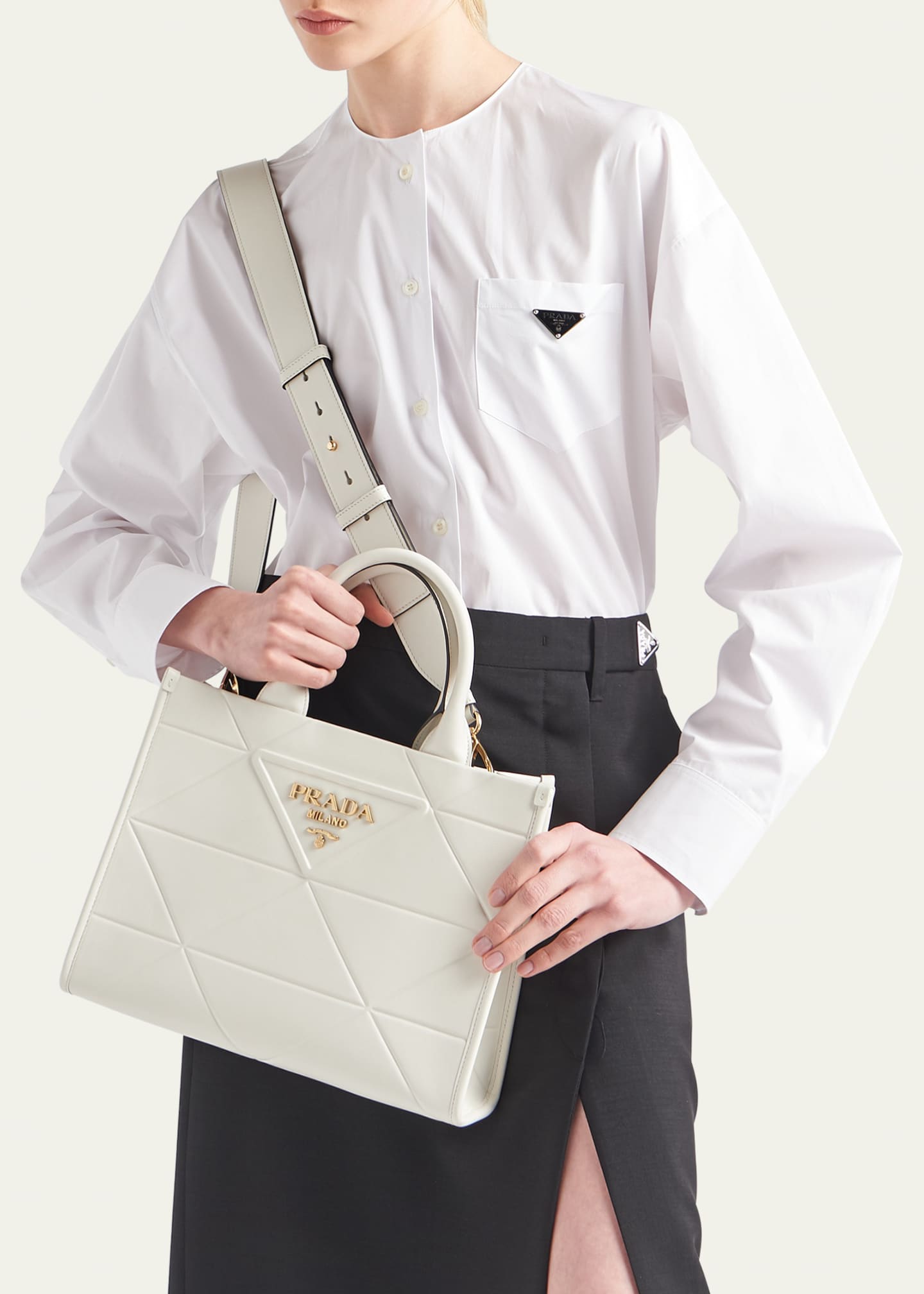 Prada shopper tote discount