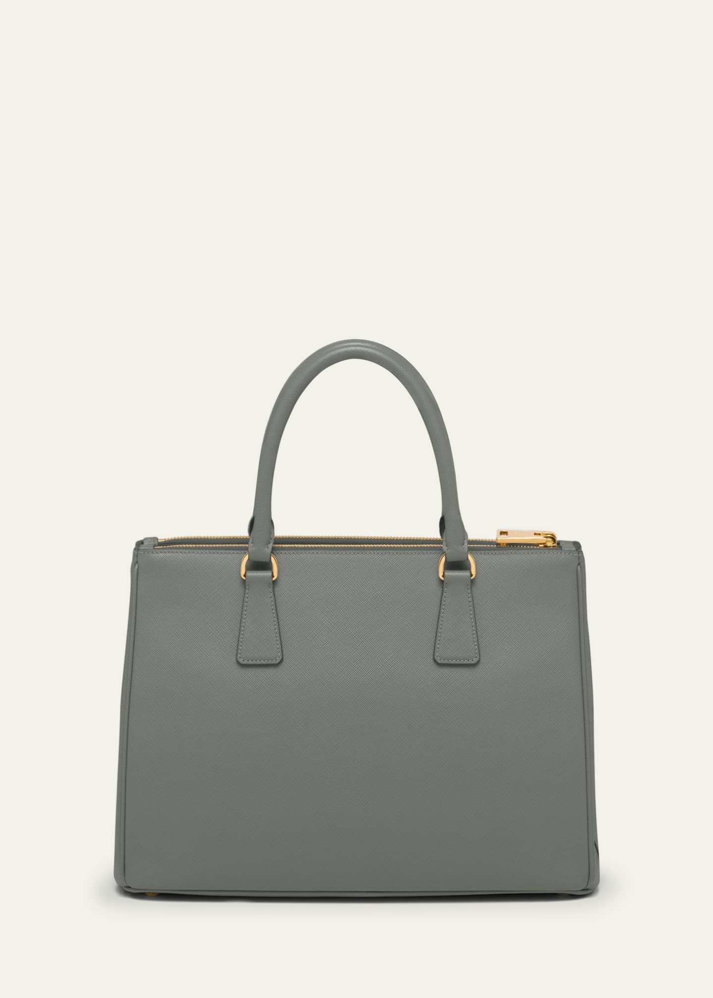 Prada large leather tote bag - Grey