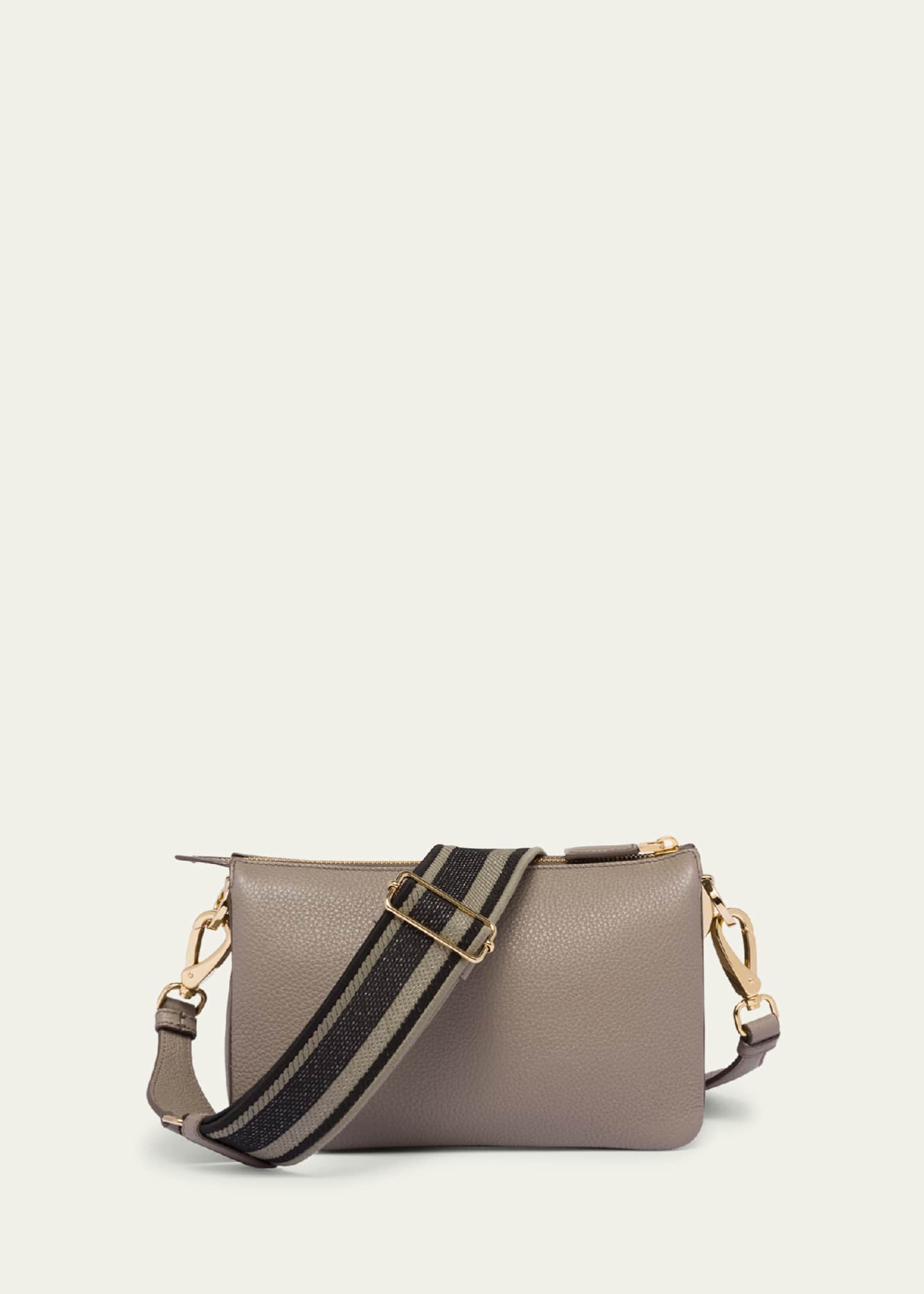 Prada Daino Zip Leather Crossbody Bag Image 2 of 3