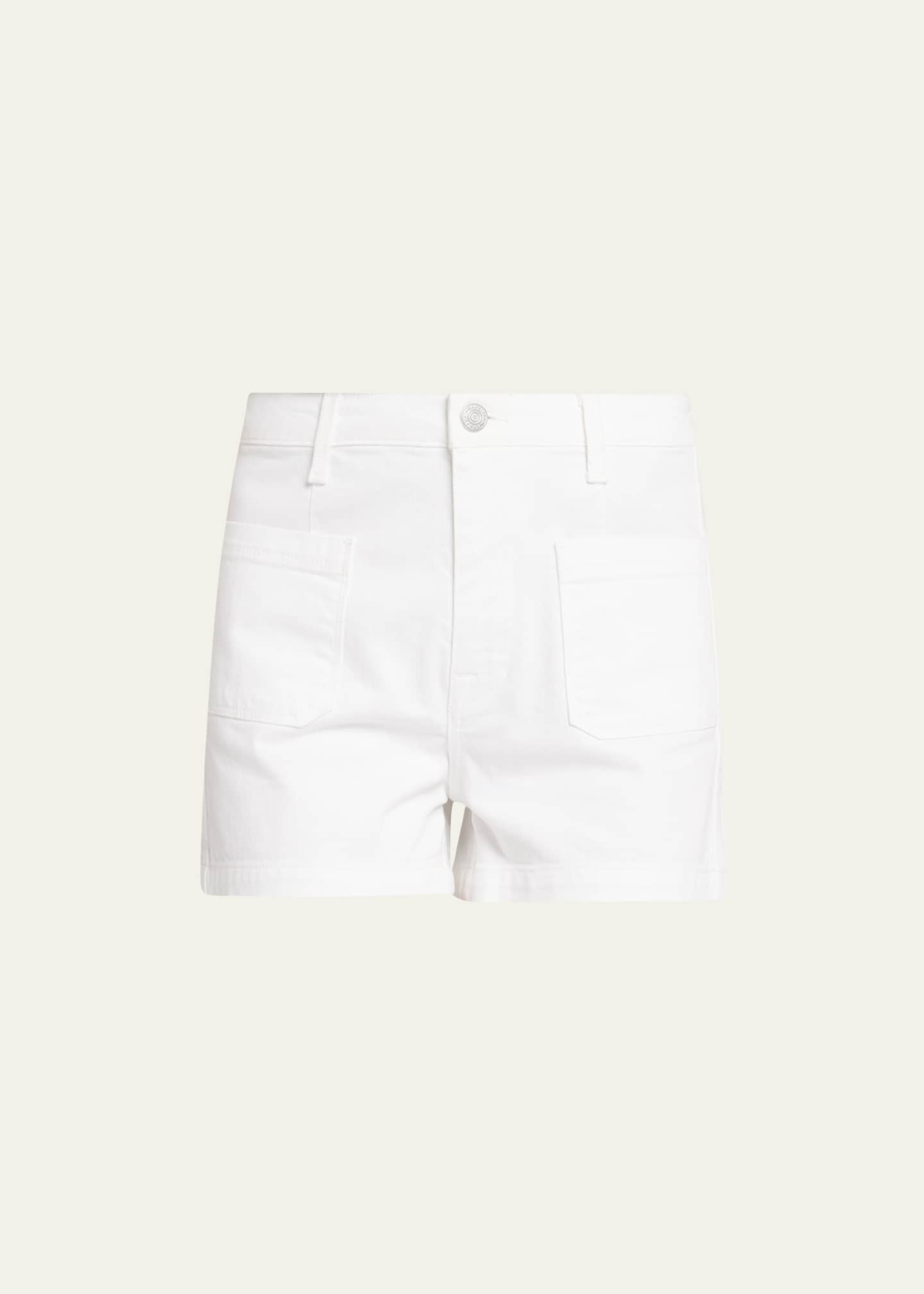 FRAME Le Bardot Denim PatchPocket Shorts Bergdorf Goodman