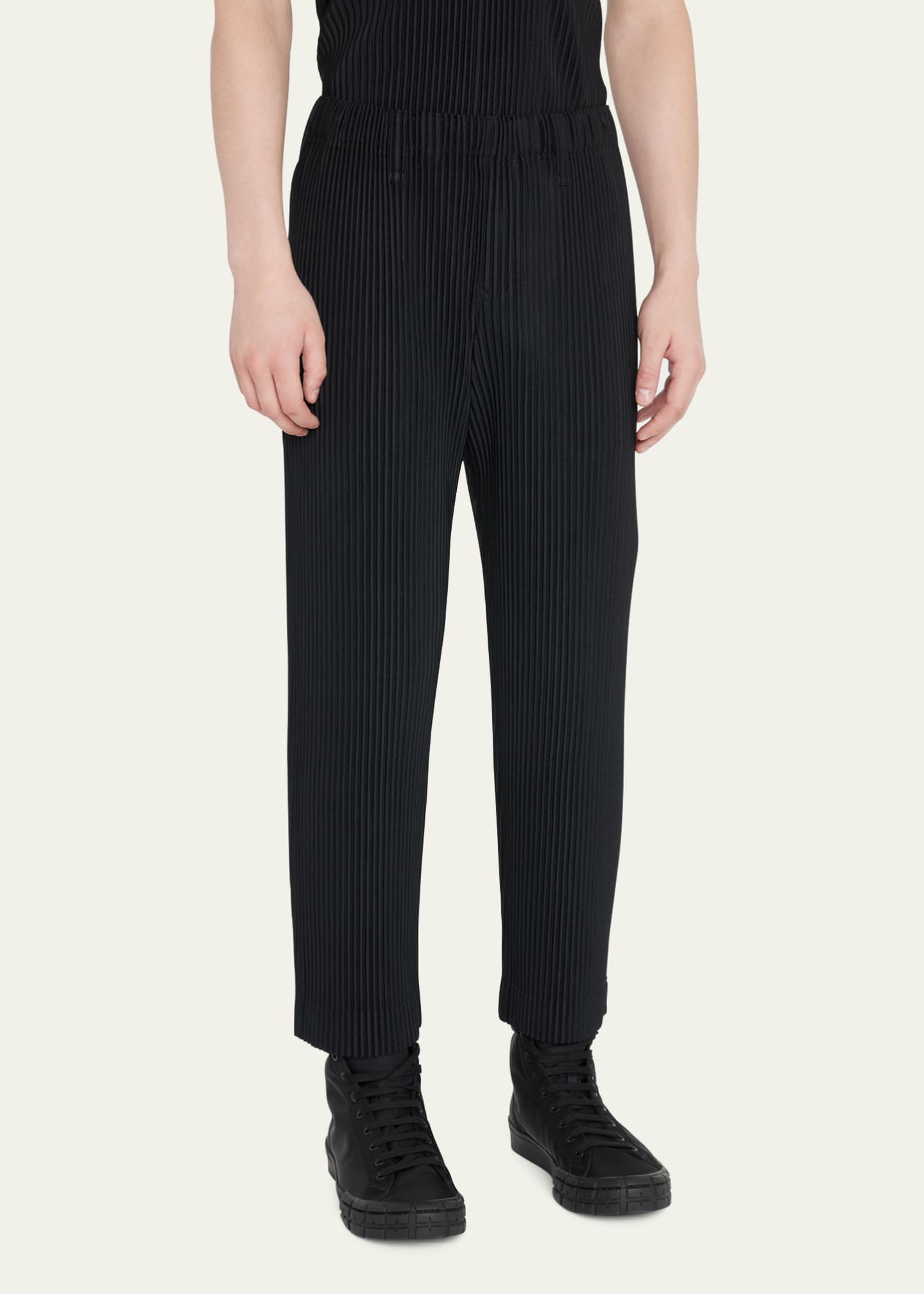 Homme Plisse Issey Miyake Men's Pleated Polyester Pants - Bergdorf