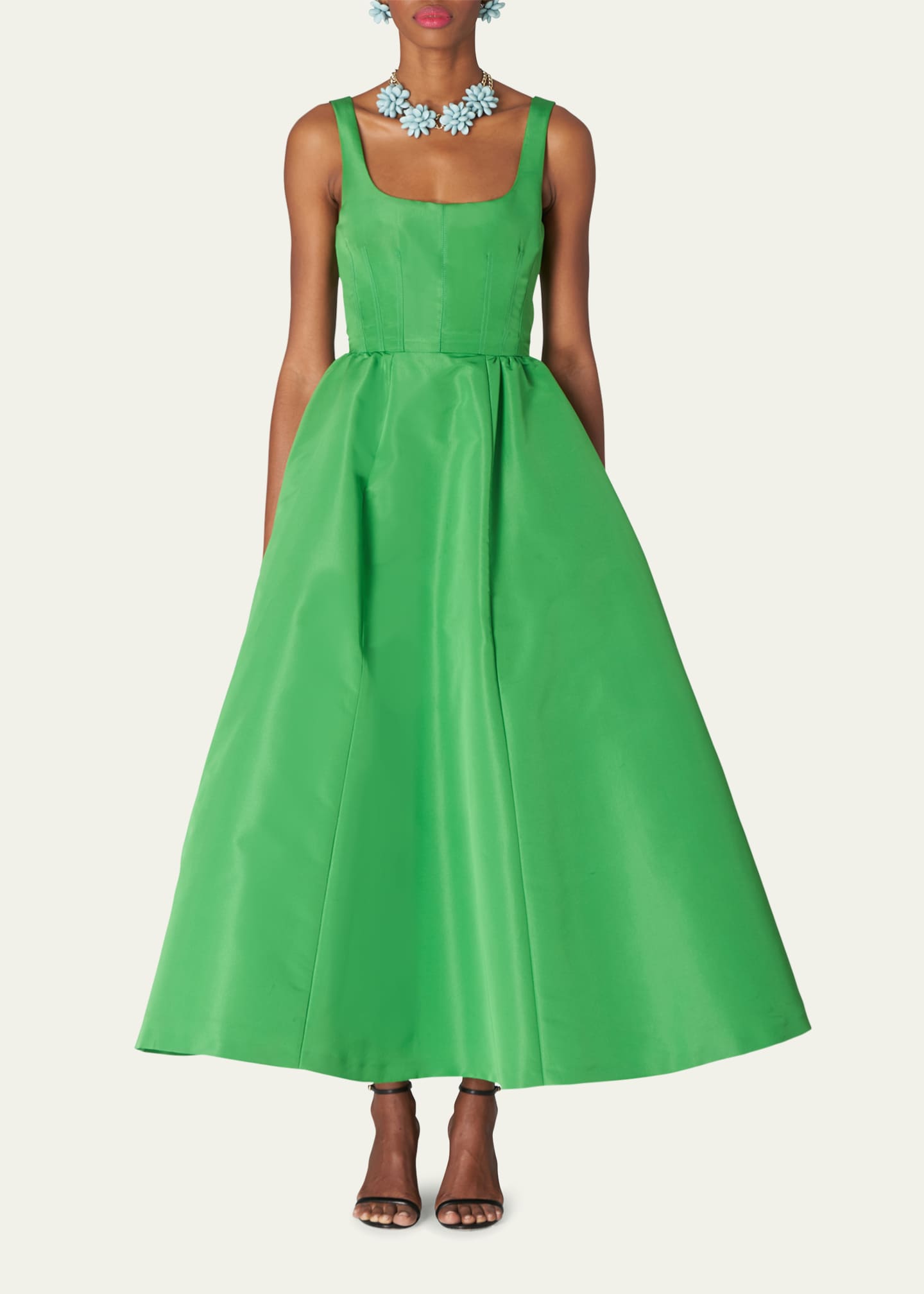 Carolina Herrera Scoop Neck Circle-Cut Cocktail Dress - Bergdorf Goodman