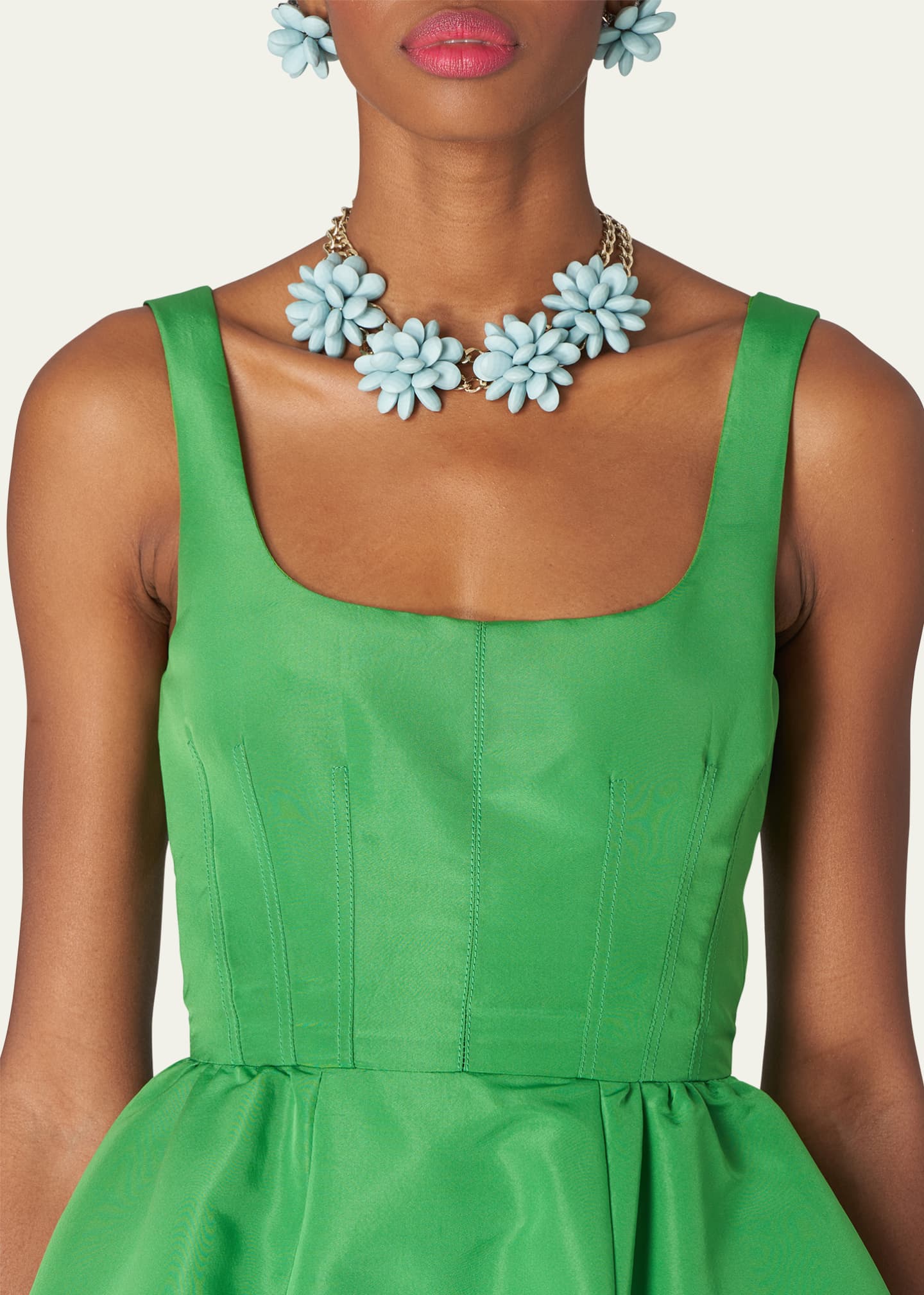 Carolina Herrera Scoop Neck Circle-Cut Cocktail Dress - Bergdorf Goodman
