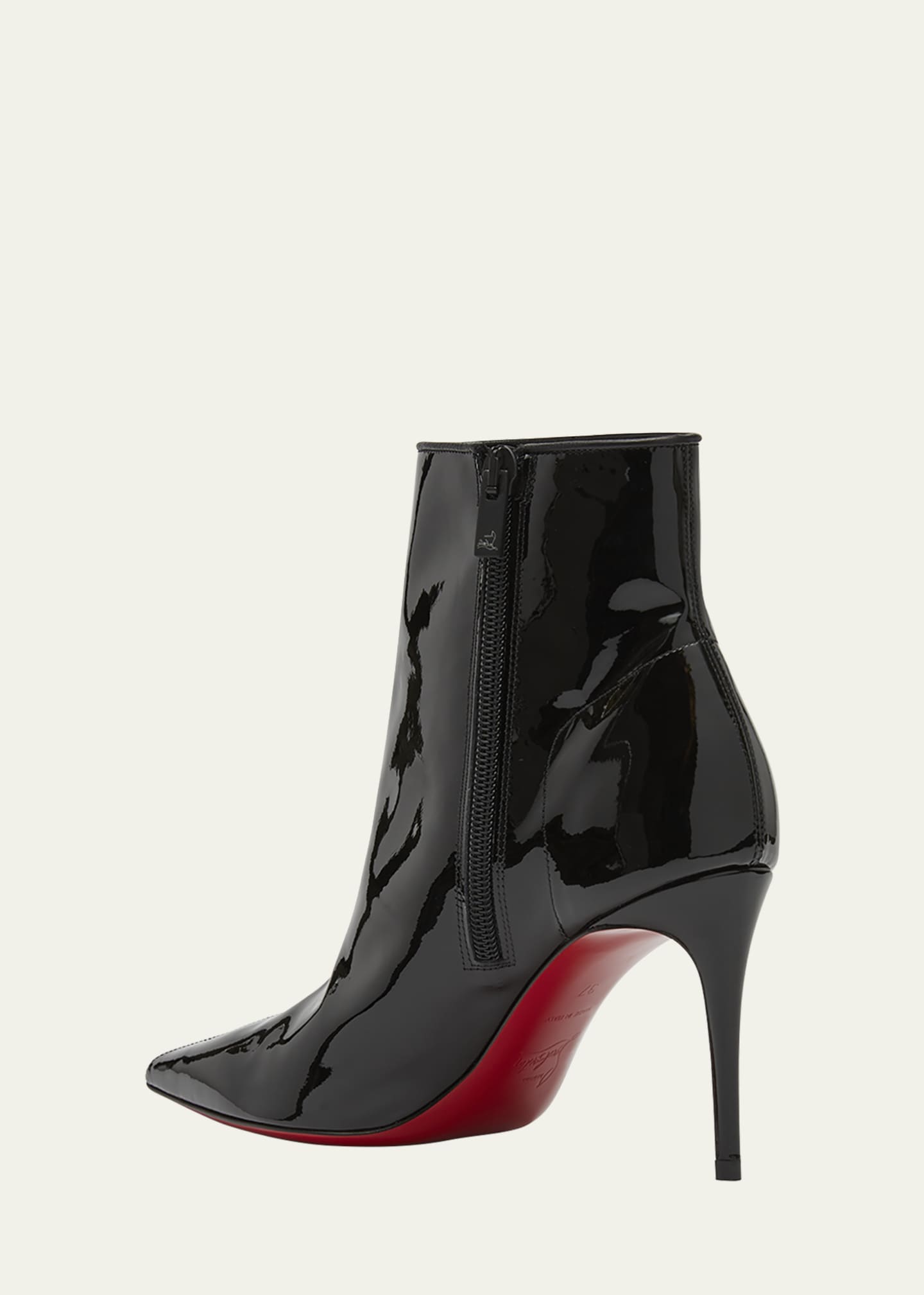 Christian Louboutin Kate Sporty Patent Red Sole Booties - Bergdorf Goodman