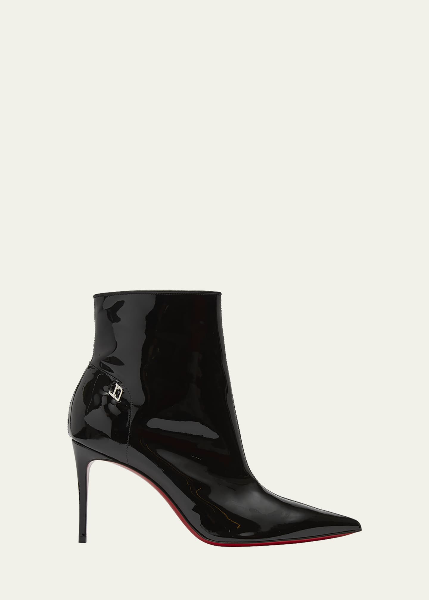 Christian Louboutin Kate Sporty Patent Red Sole Booties