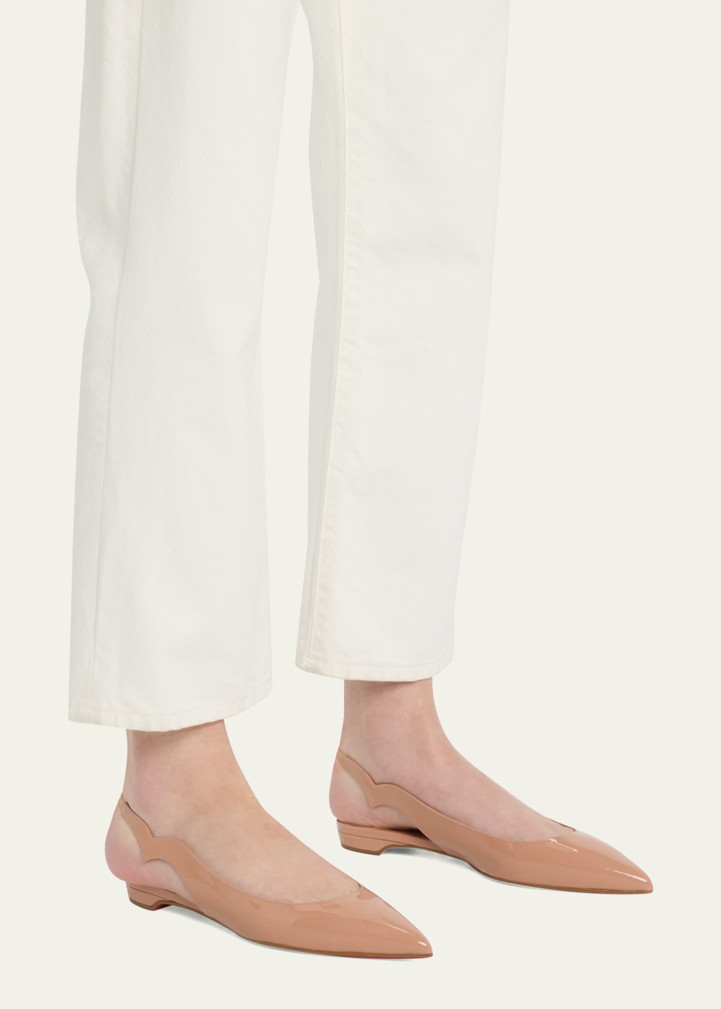 Red slingback flats shop