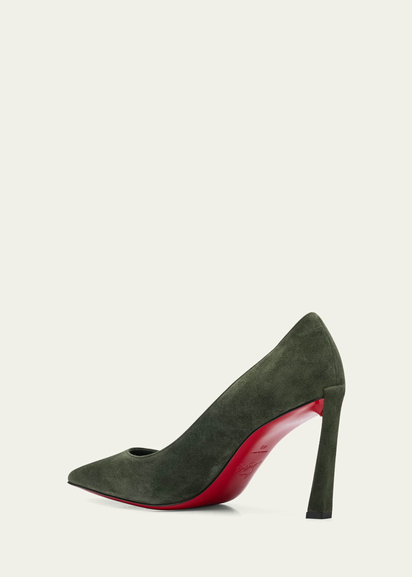 Christian Louboutin Condora Suede Red Sole Pumps Image 4 of 7