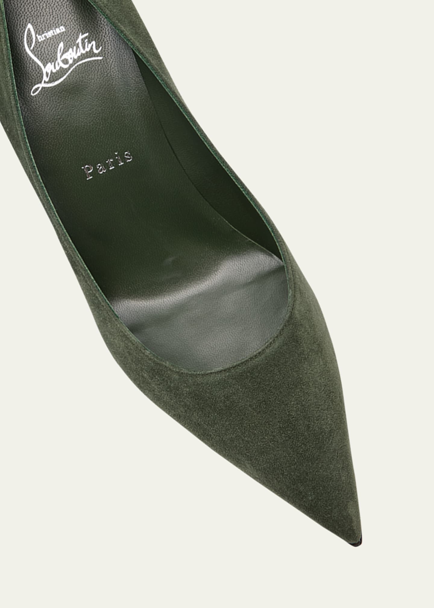 Christian Louboutin Condora Suede Red Sole Pumps Image 5 of 7