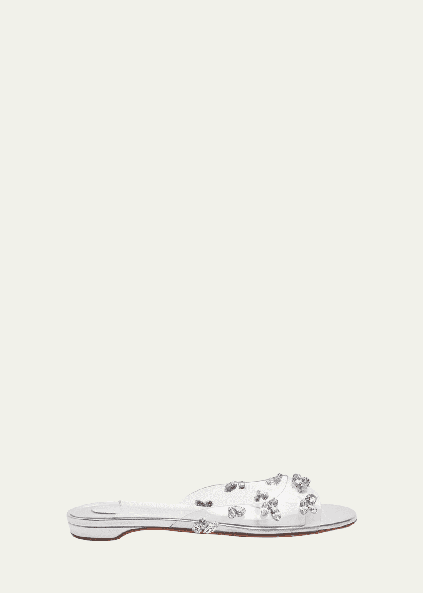 Clear embellished outlet sandals