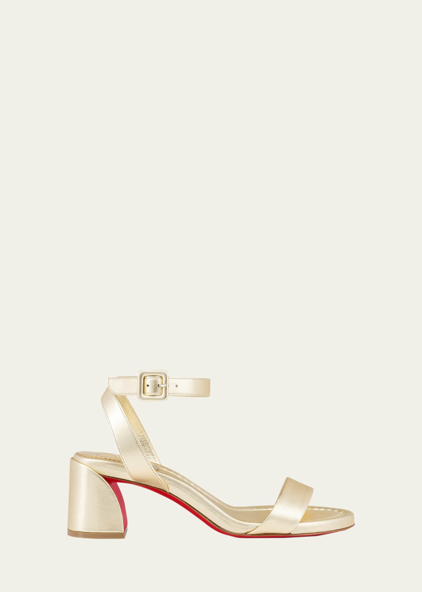 Christian Louboutin Miss Sabina Red Sole Ankle-strap Sandals In