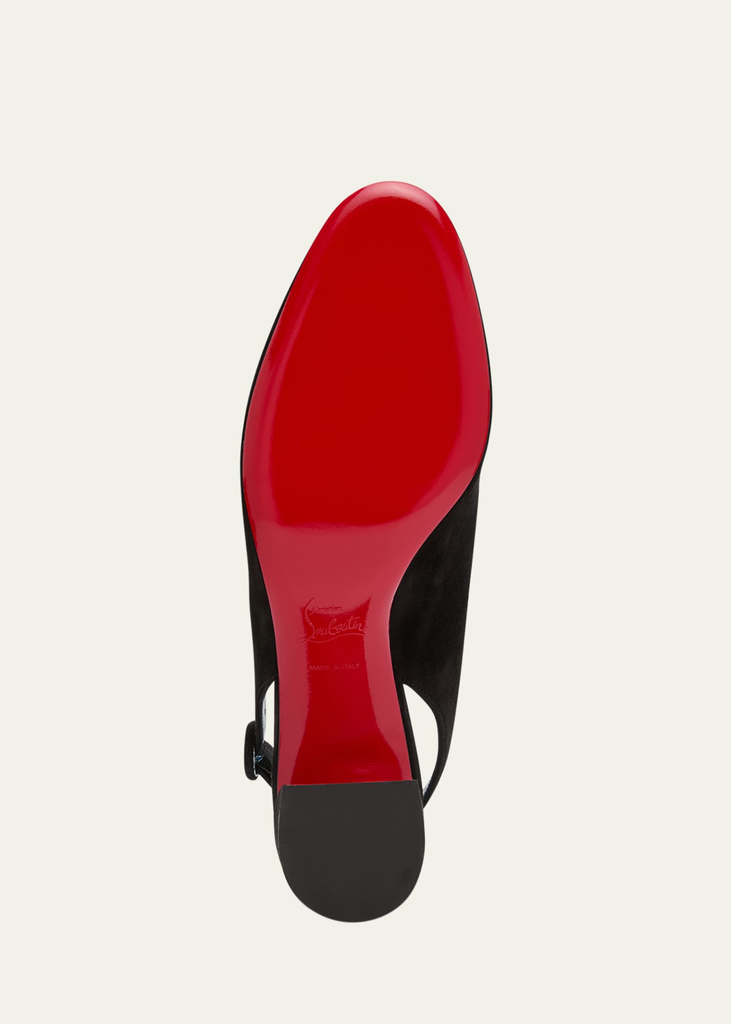 Christian Louboutin So Jane Suede Red Sole Slingback Pumps Cosme Women s 40EU Pumps High Heels Slingback Heels