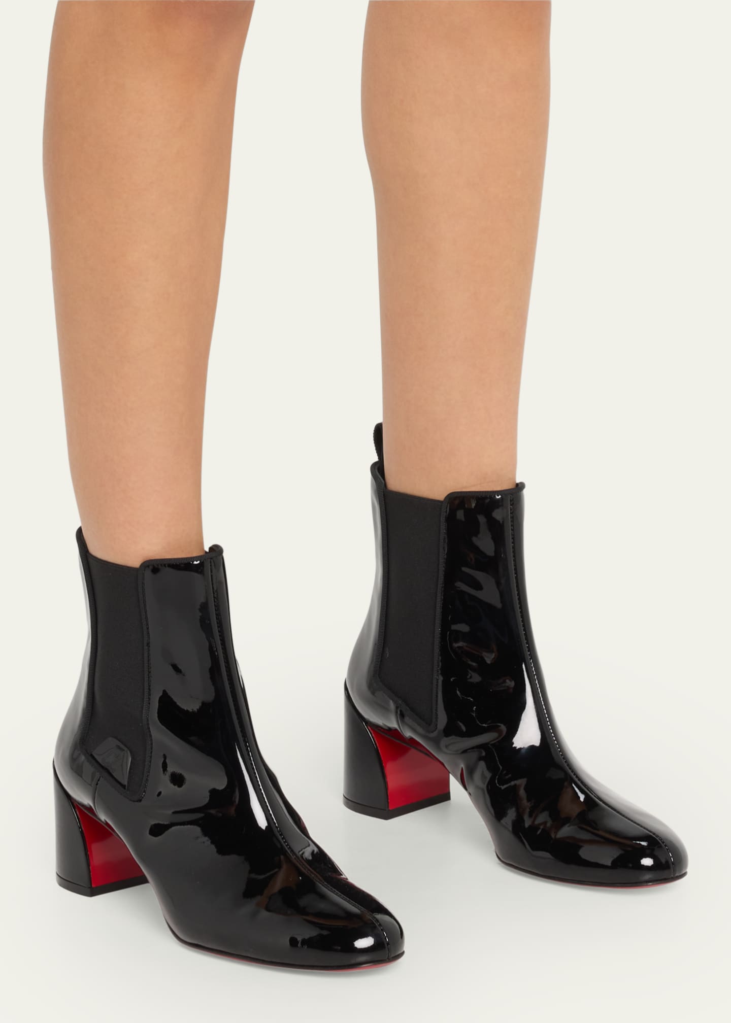 Red bottom studded boots clearance