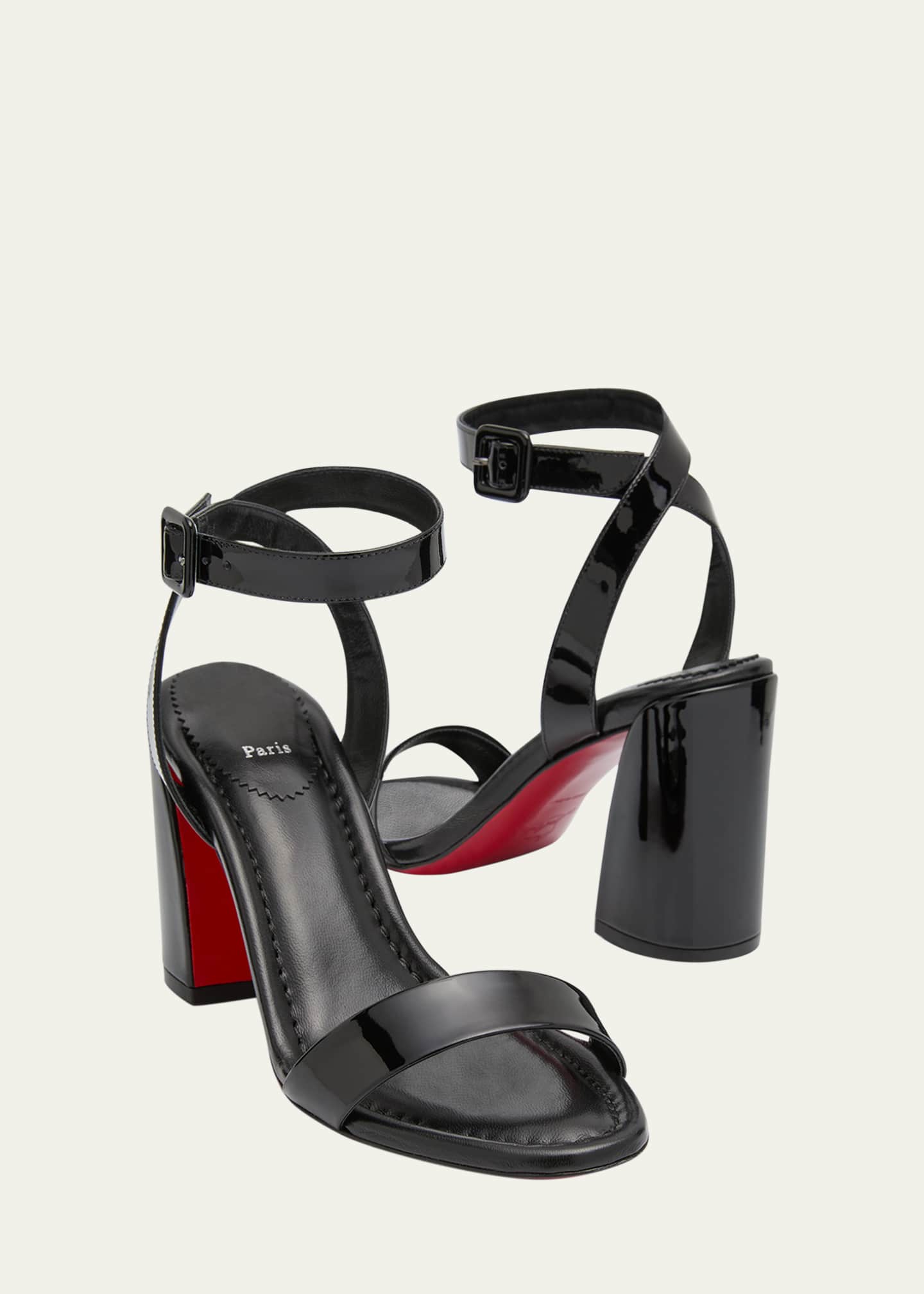 Christian Louboutin Miss Sabina Red Sole Ankle-Strap Sandals Image 7 of 7