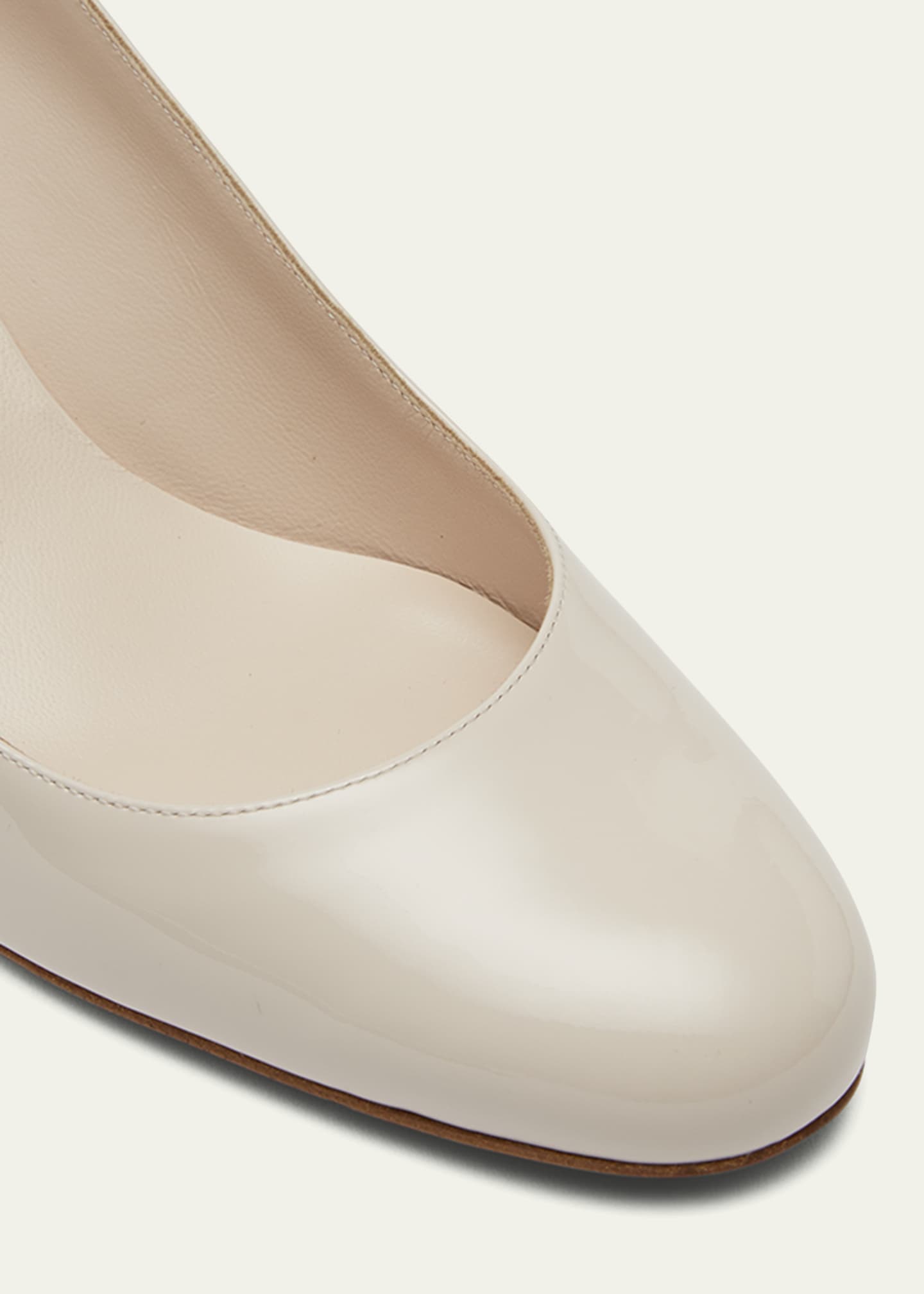 Christian Louboutin So Jane Patent Red Sole Slingback Pumps Image 5 of 5
