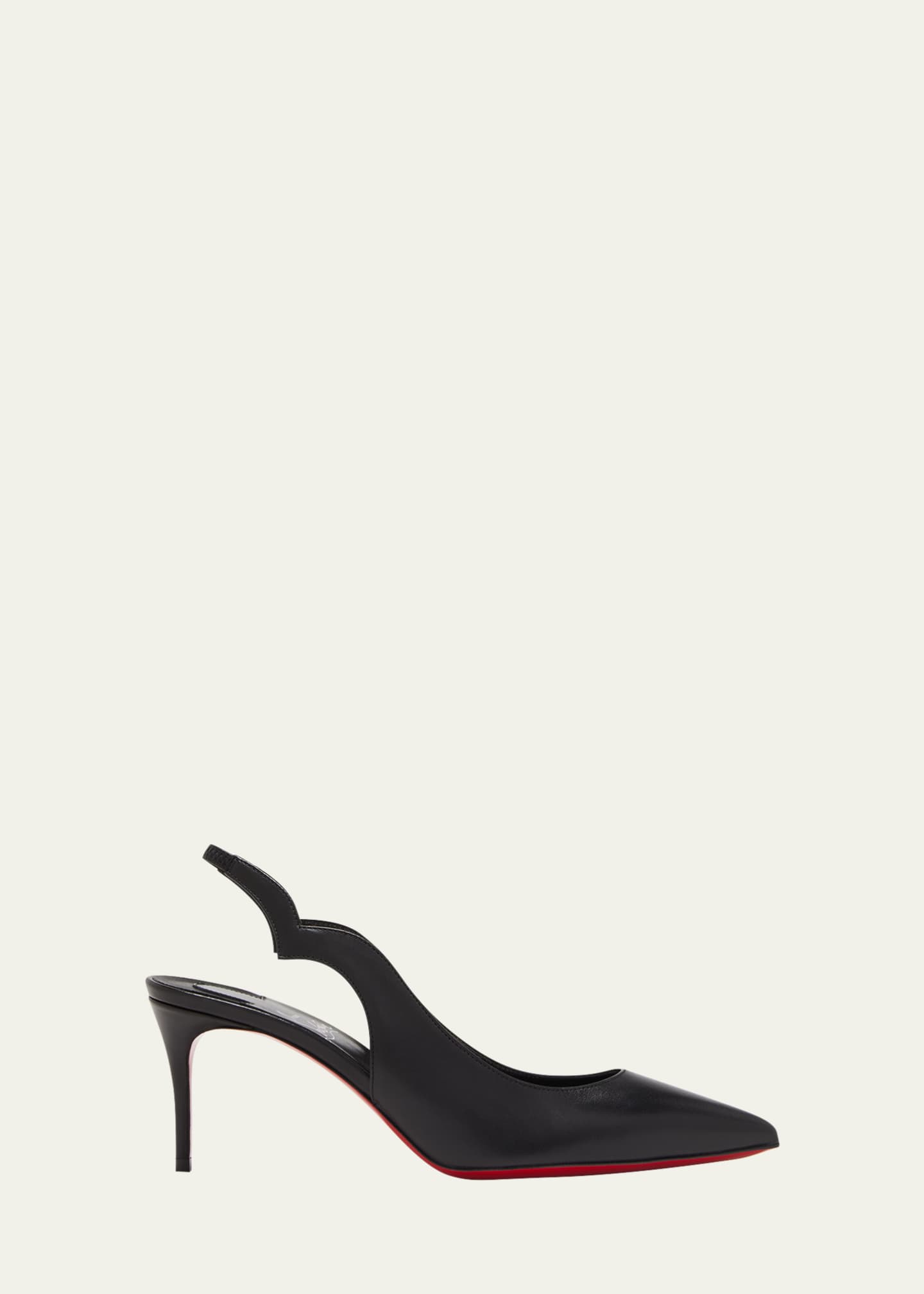 Christian Louboutin Hot Chick Leather Red Sole Slingback Pumps