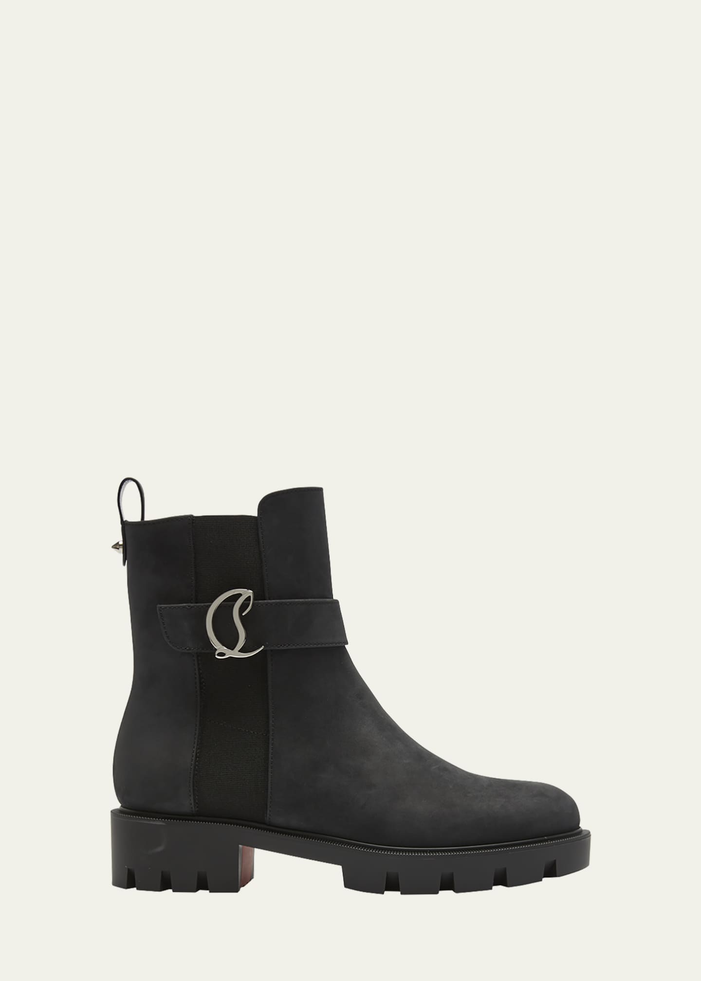 Christian louboutin suede bootie shop