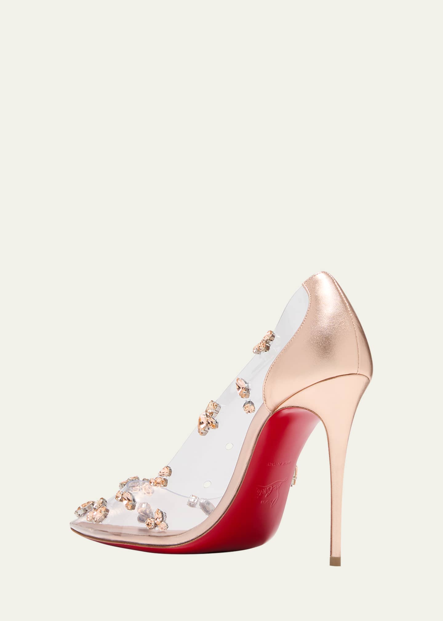 Louboutin clear pumps 2025