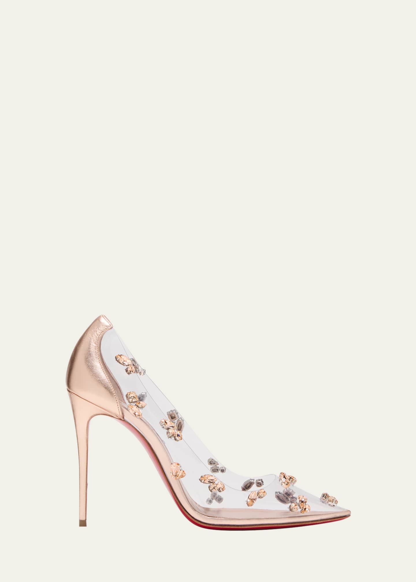 Louboutin cheap heels clear