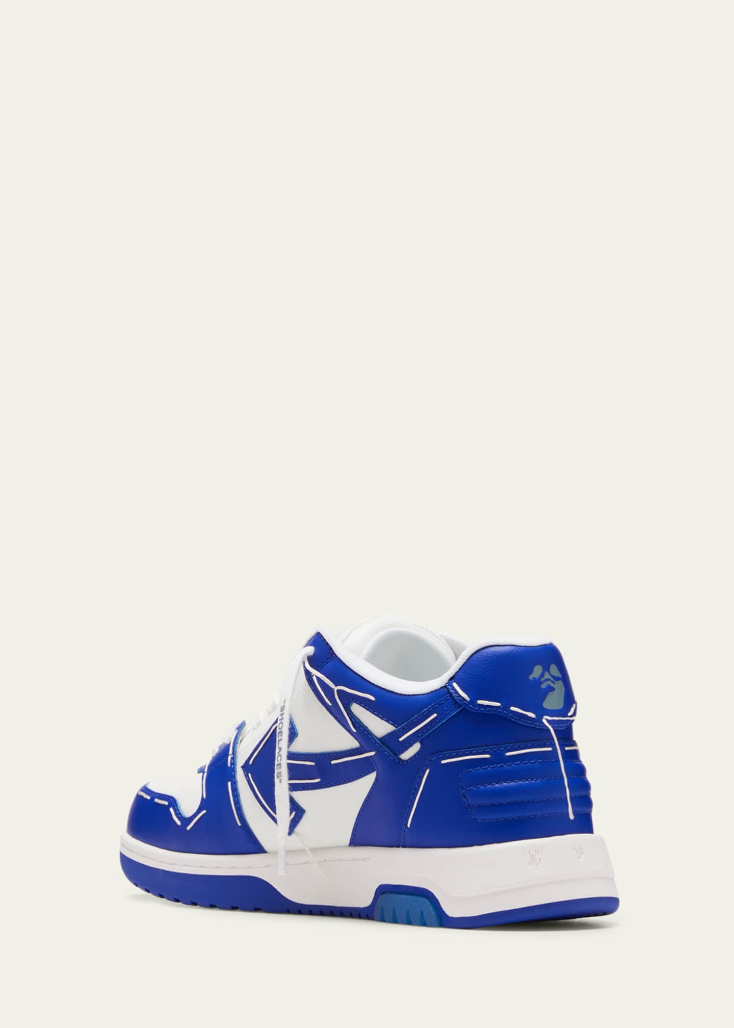 OFF-WHITE: Out Of Office sneakers in leather - Blue