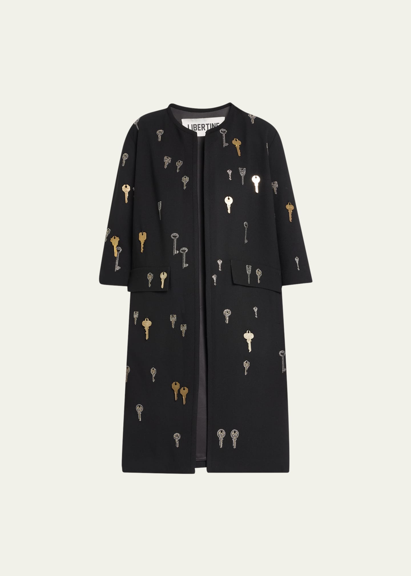 Embellished duster jacket on sale