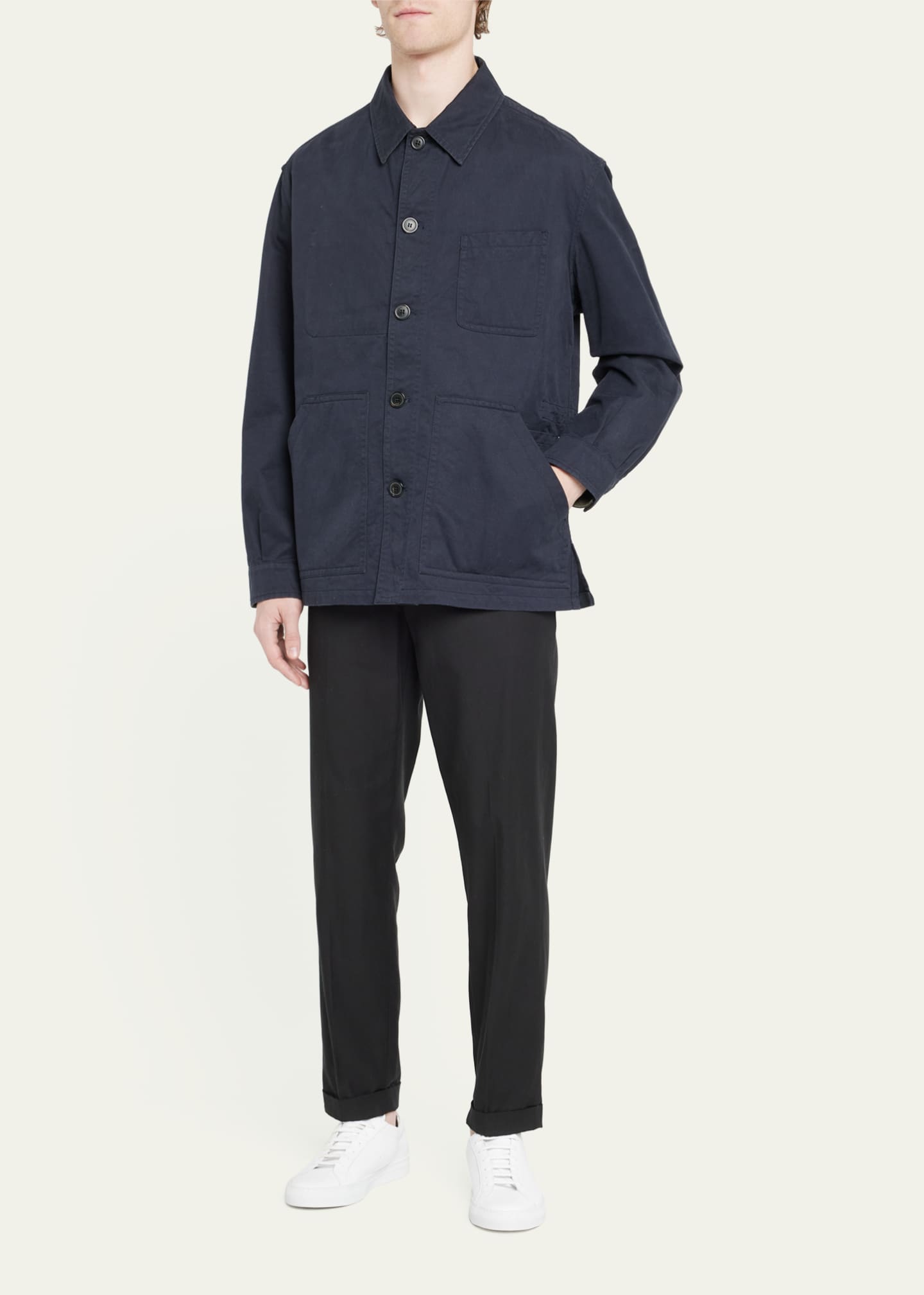 ROVI LUCCA Men's Navy Garden Jacket Bergdorf Goodman