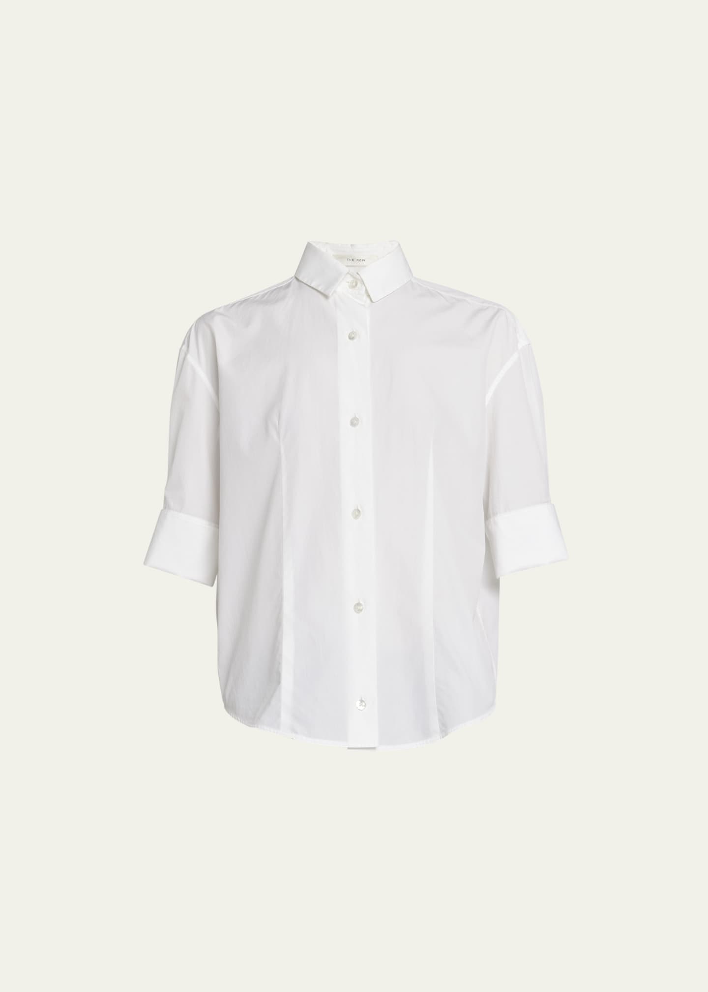 THE ROW Carpazi Short-Sleeve Collared Shirt