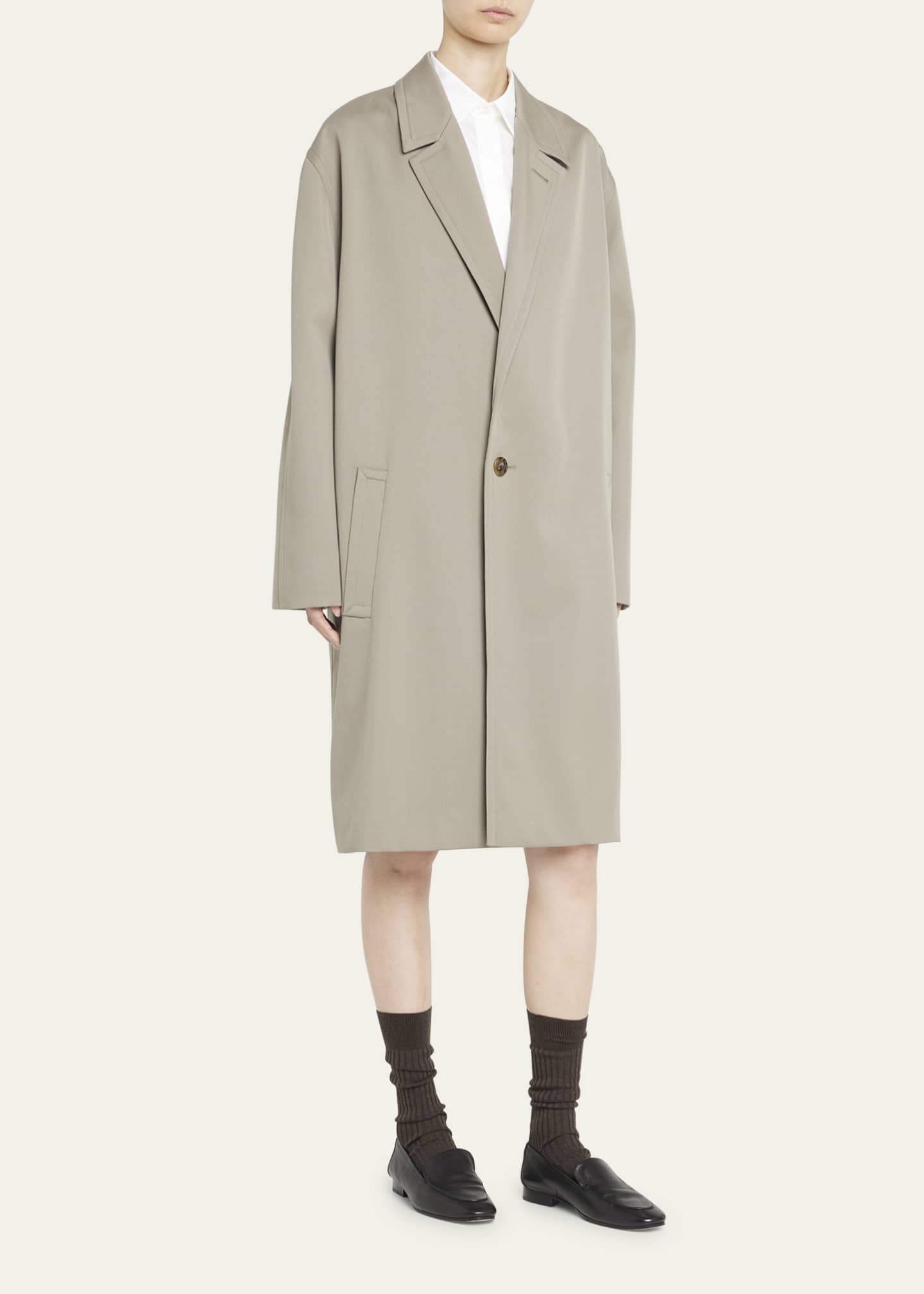 THE ROW Clancy Wool Top Coat Bergdorf Goodman