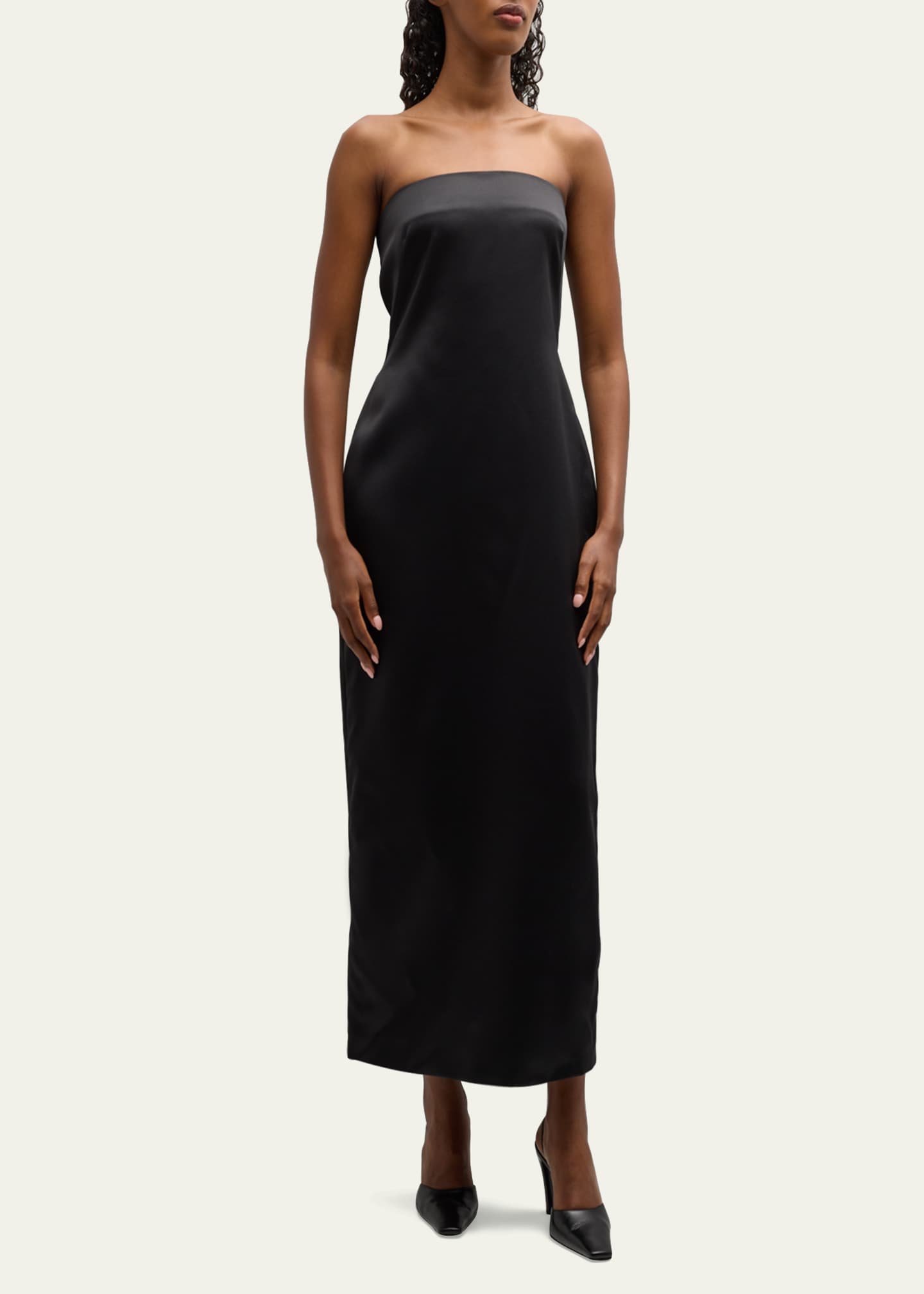 THE ROW Reeta Strapless Silk Maxi Dress Bergdorf Goodman