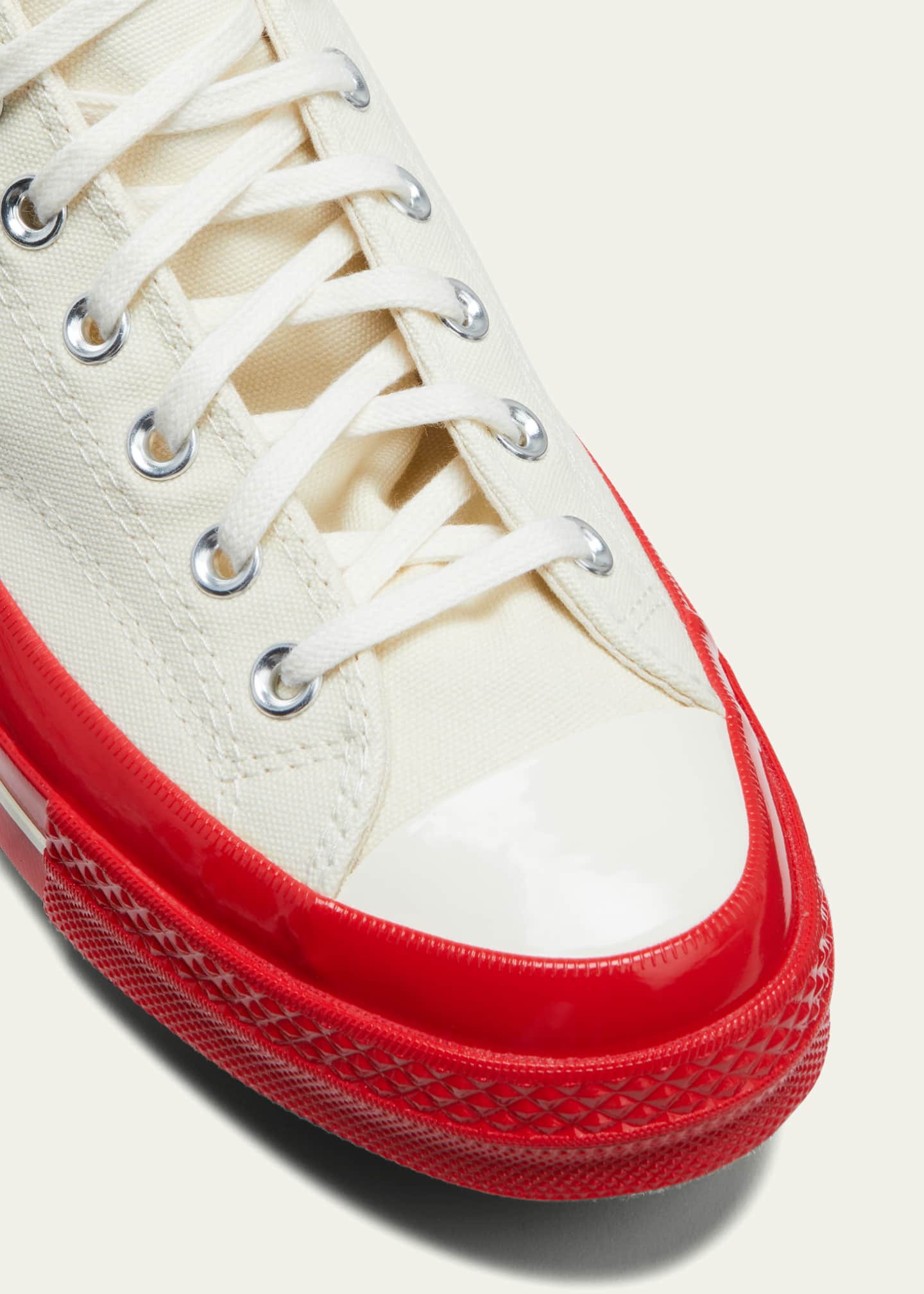CDG Play x Converse Red Sole Canvas Low Top Sneakers Bergdorf Goodman