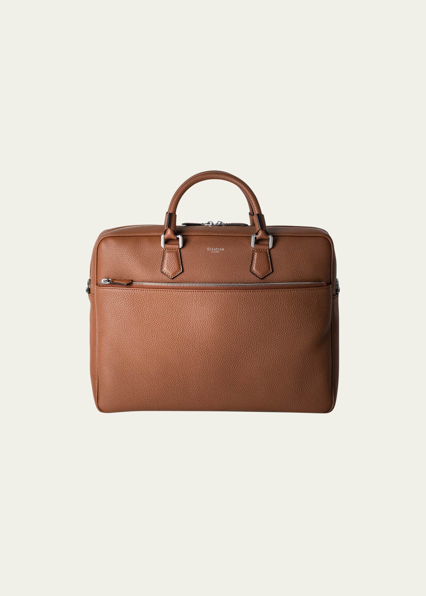 Serapian Men's Slim Cachemire Leather Briefcase - Bergdorf Goodman