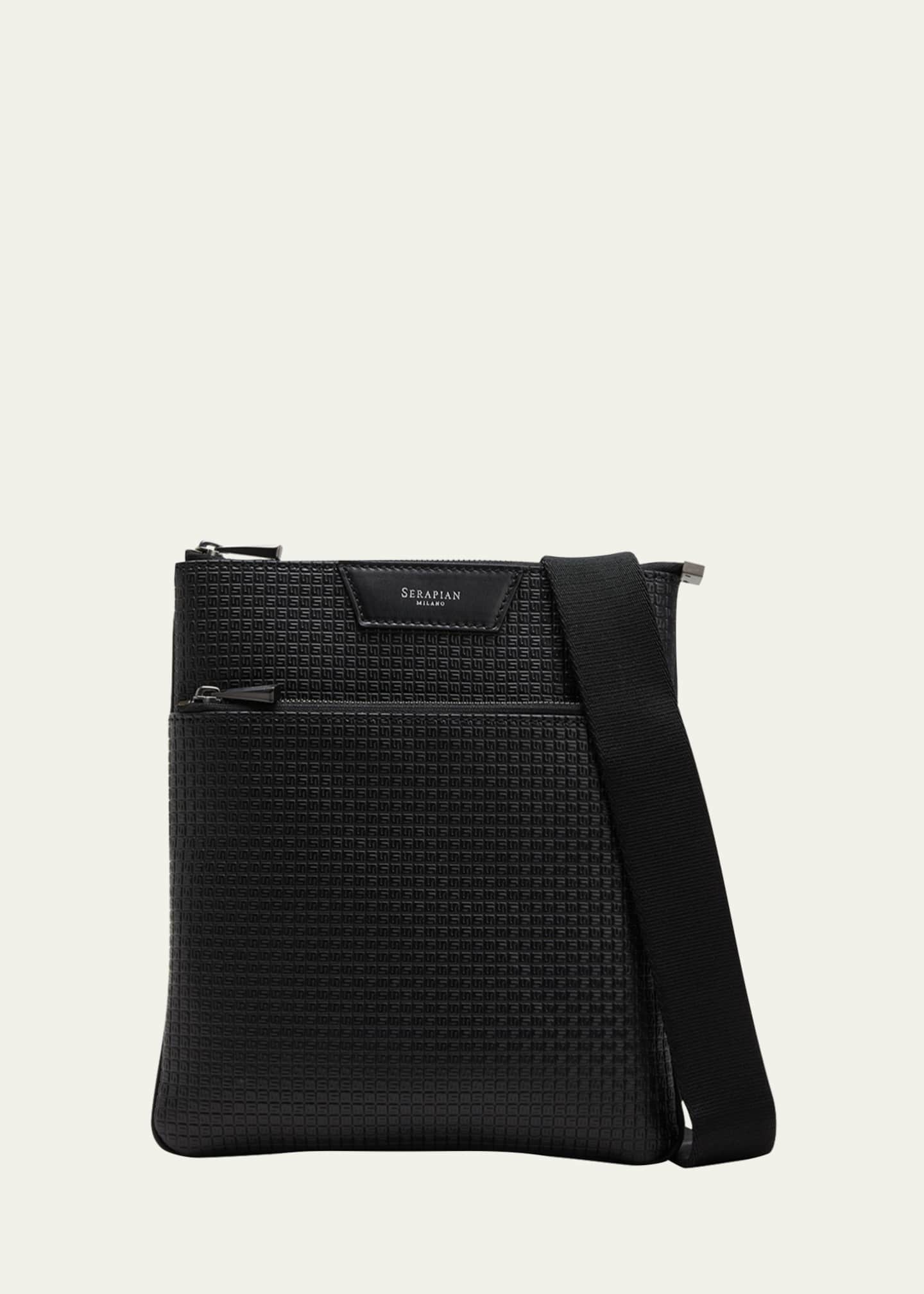 Serapian Men's Stepan Flat Envelope Crossbody Bag Bergdorf Goodman