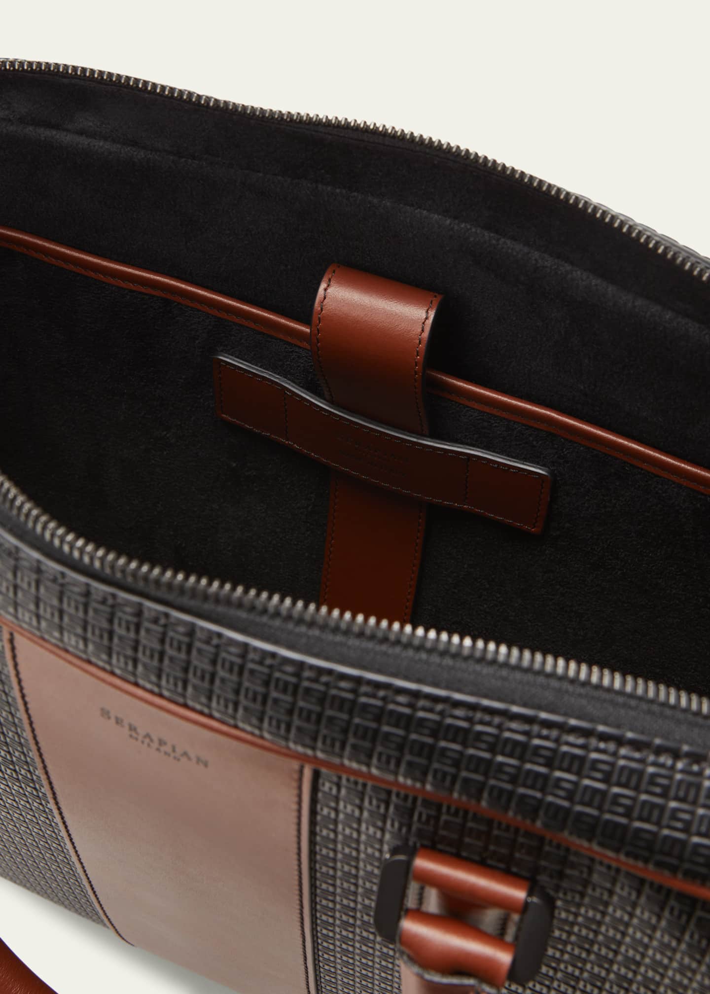 Serapian Men's Slim Stepan 72 Briefcase Image 4 of 5