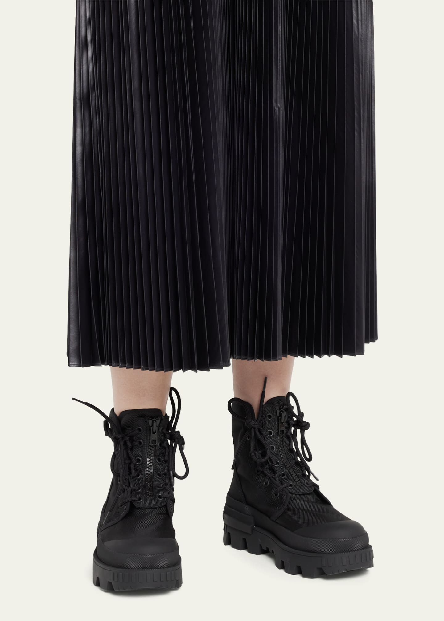 Moncler lace up boots top