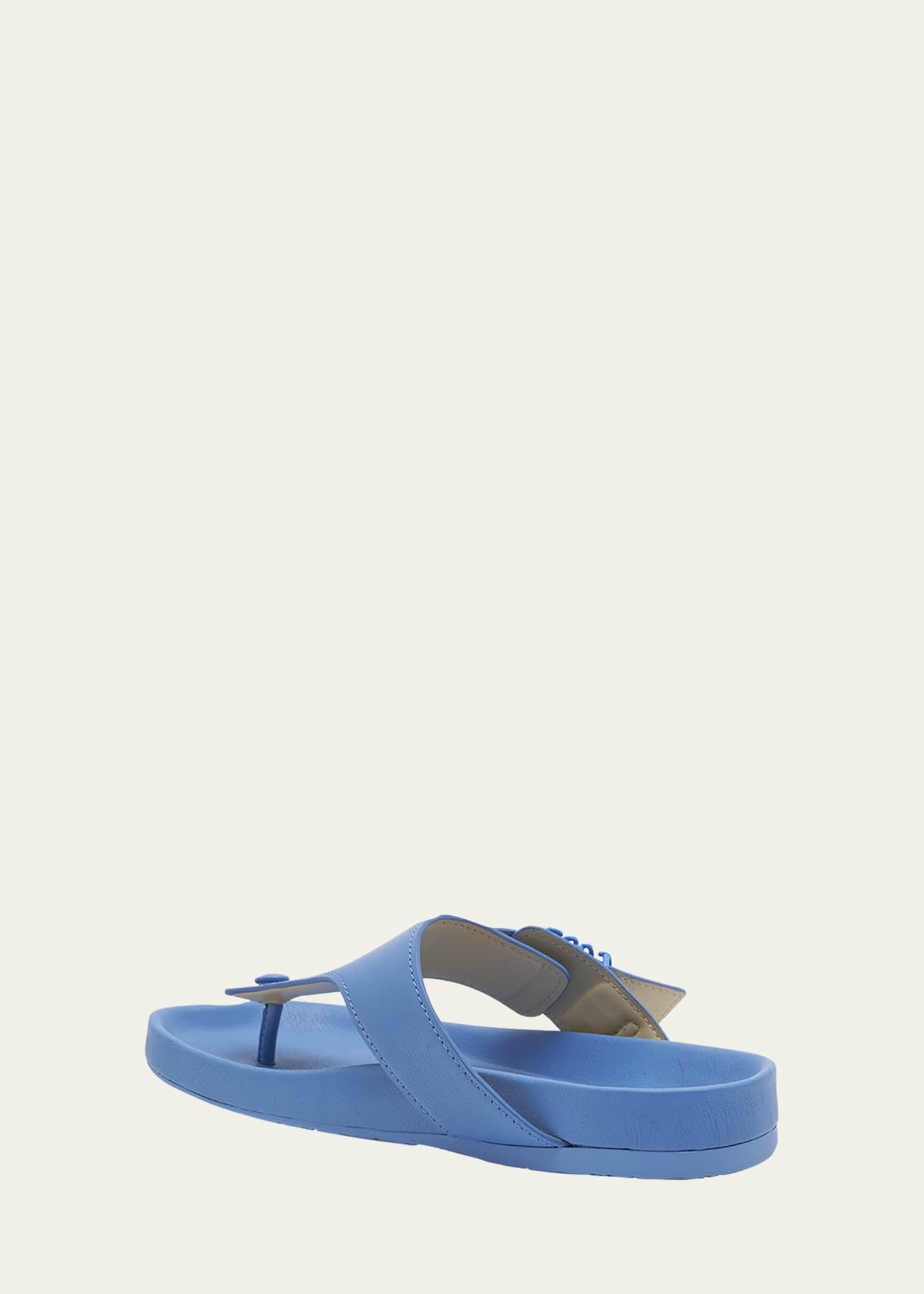 Loewe Leather Medallion Comfort Thong Sandals - Bergdorf Goodman