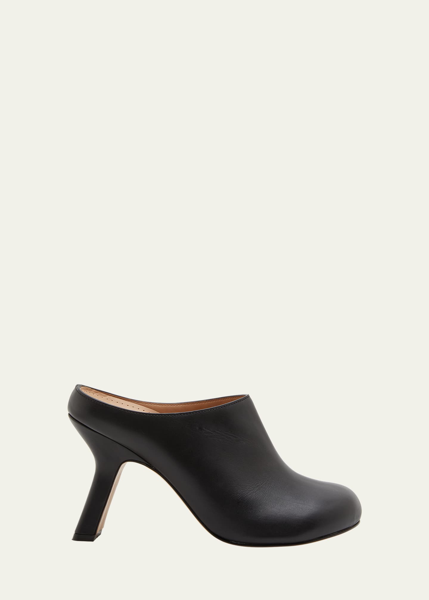 Loewe Women's Terra Heel Clog in Calfskin - Black - Mules - 36