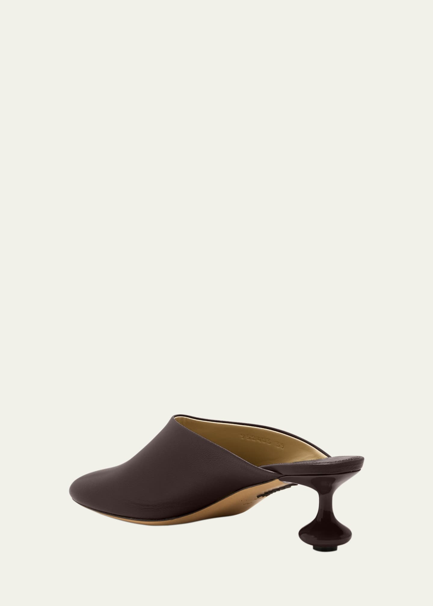 【LOEWE】 Toy 45 leather mules Toy 45 leather mules in burgundy - Loewe | Mytheresa