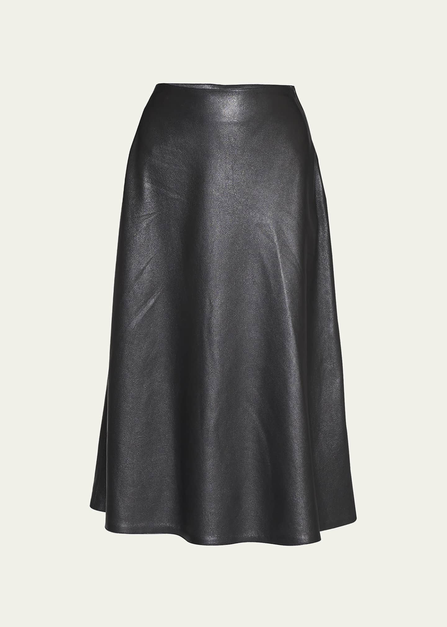 Leather midi skirt 01 hot sale