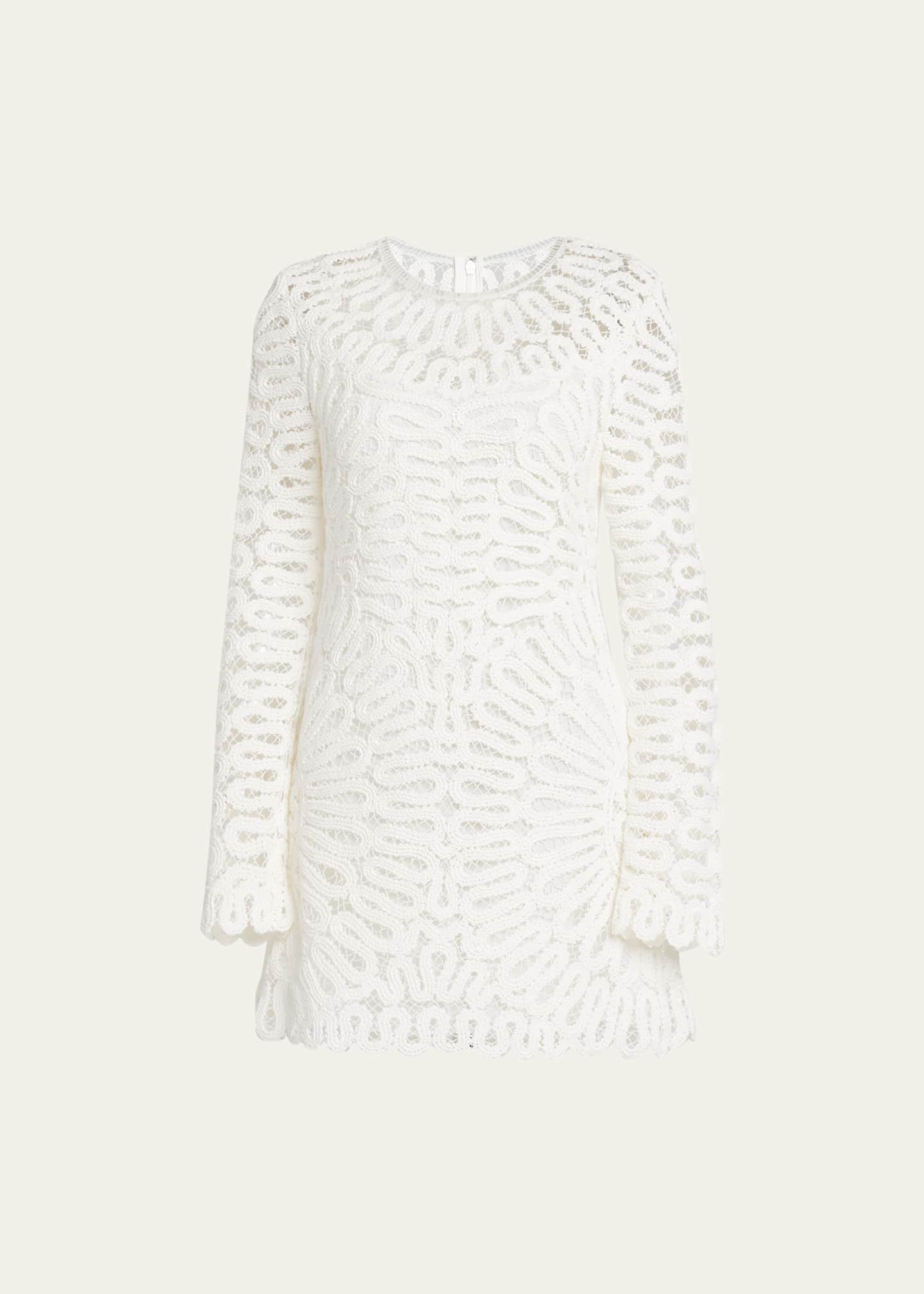 SIMKHAI Mccall Cage Crochet Mini Dress Image 1 of 5