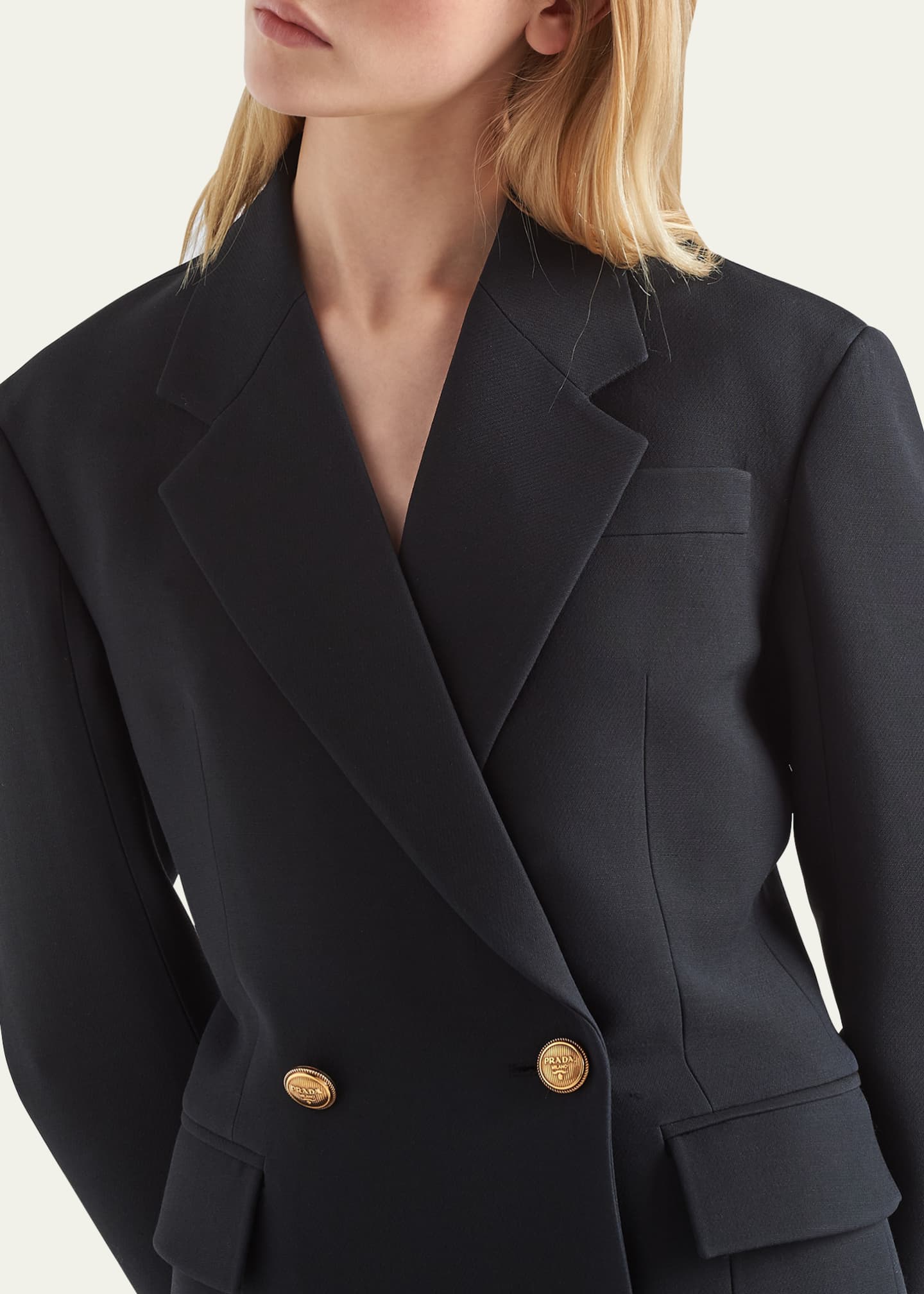 Prada wool discount coat womens