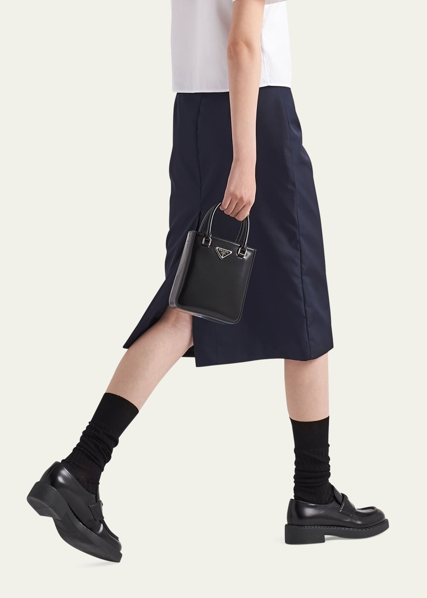 スカート PRADA Nylon midi skirt 0400021379387_BLACK?wid=600&