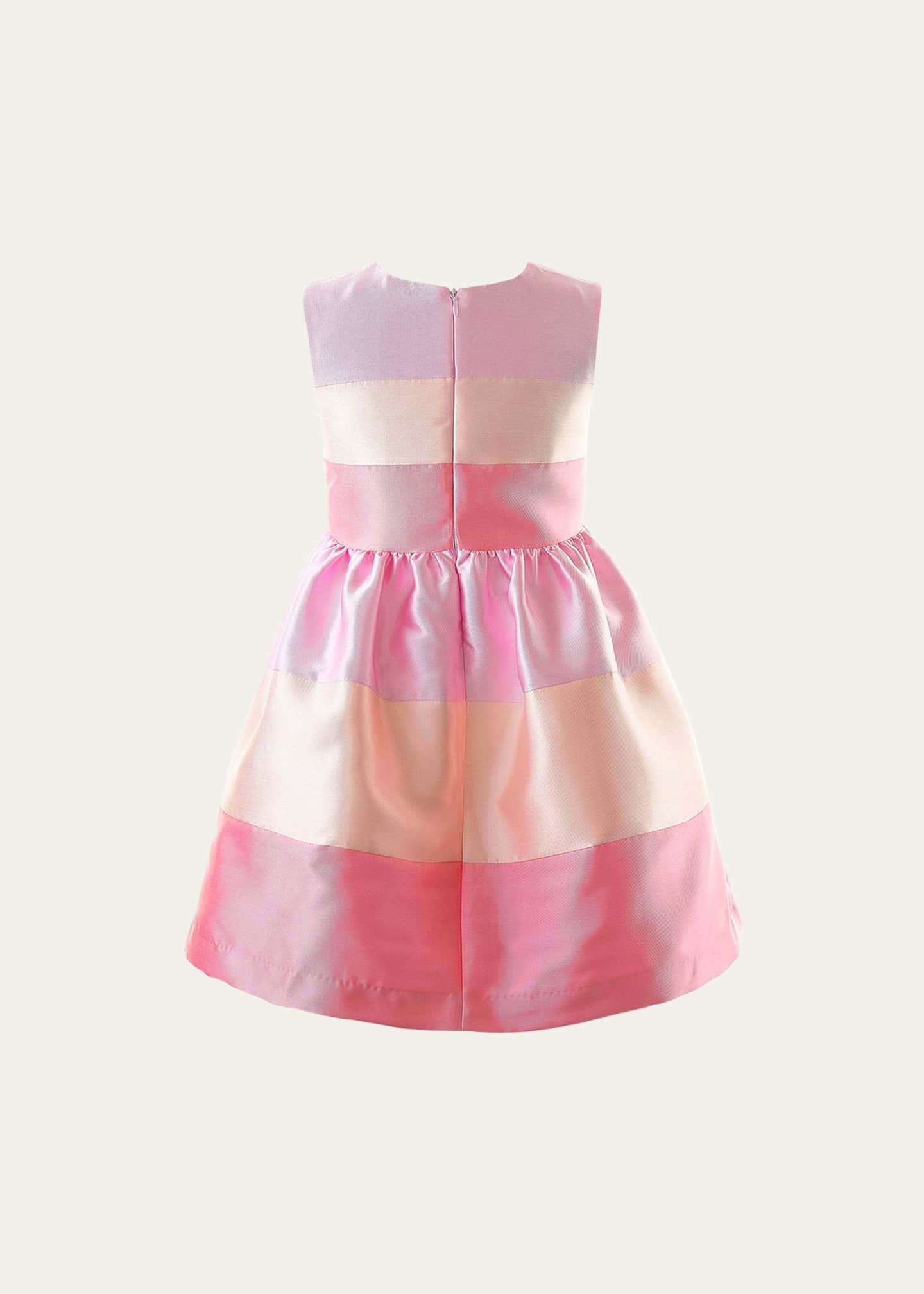 Rachel Riley Girl's Candy Striped Party Dress, Size 6-14 Image 2 of 2