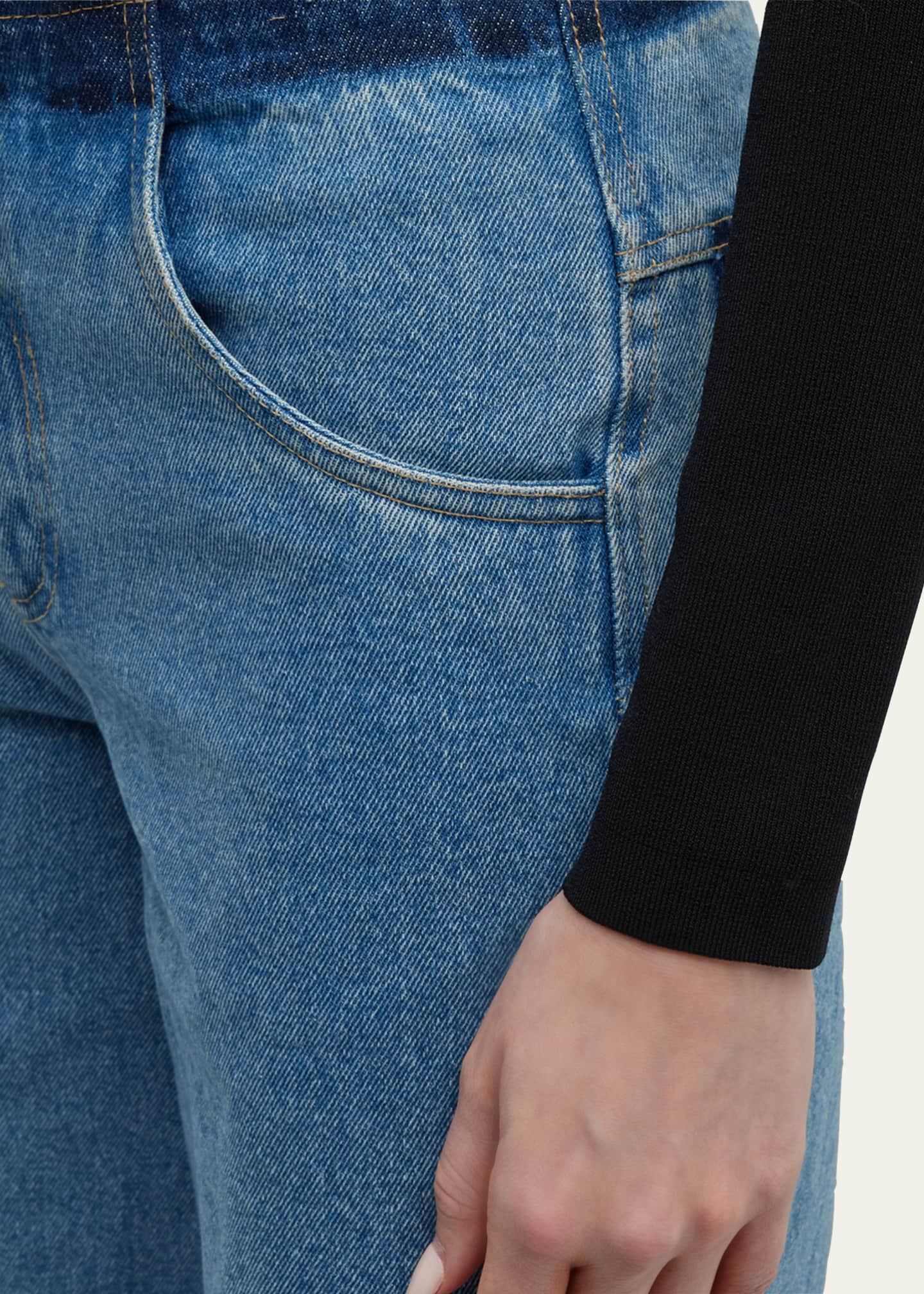 Christopher Esber Deconstructed Denim Straight-Leg Jeans Image 5 of 5
