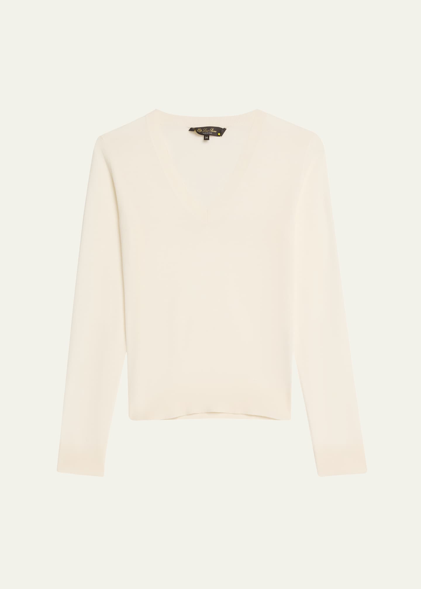 Loro Piana V-Neck Cashmere Sweater Image 1 of 5