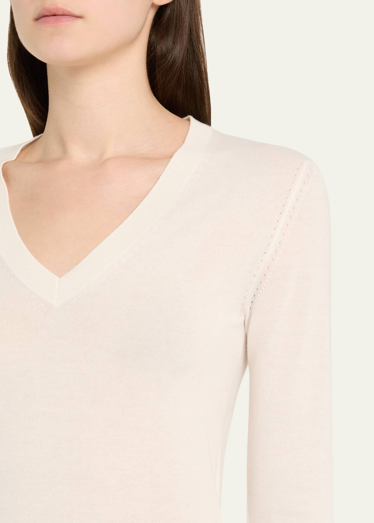 Loro Piana V-Neck Cashmere Sweater Image 5 of 5
